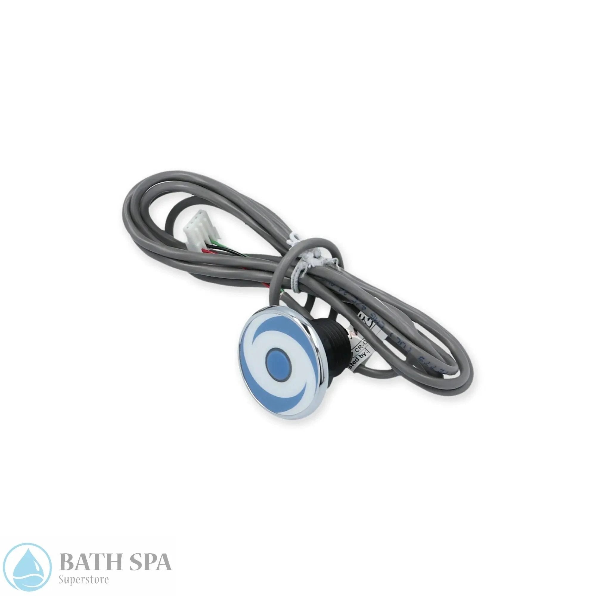 Gecko LiteStreme Round One Button Keypad Topsides Aquatic LS Series Control 01010020008 LS120 Spa Parts: Spa Topside Panels (Gecko Topside Panels) 0101-002008-side