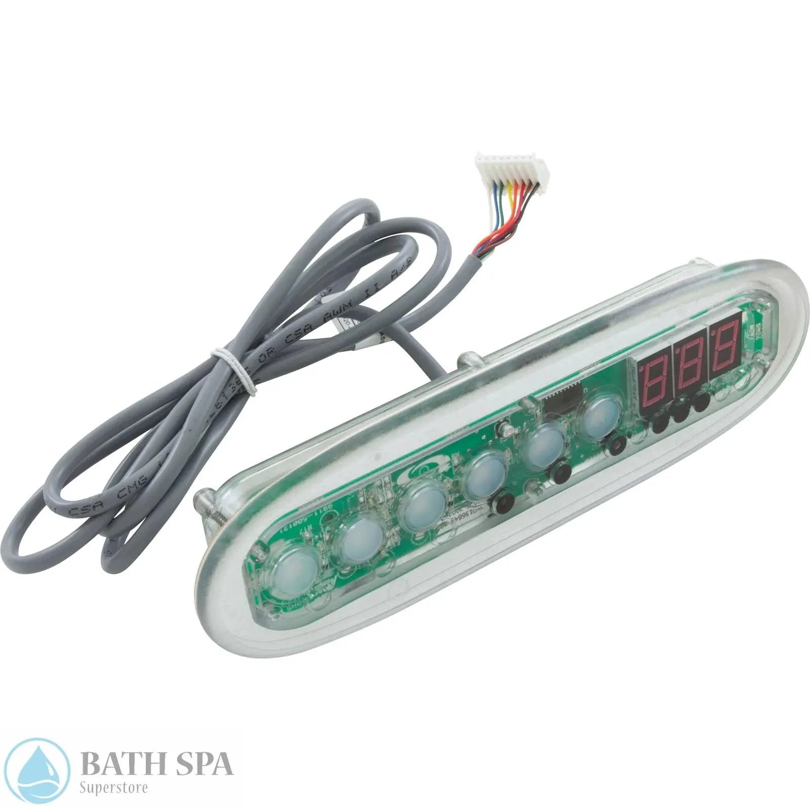 Dimension One Gecko K-30 Six Button Control Panel 01560-345 Electronic Topside Type Spa Parts 01560-345