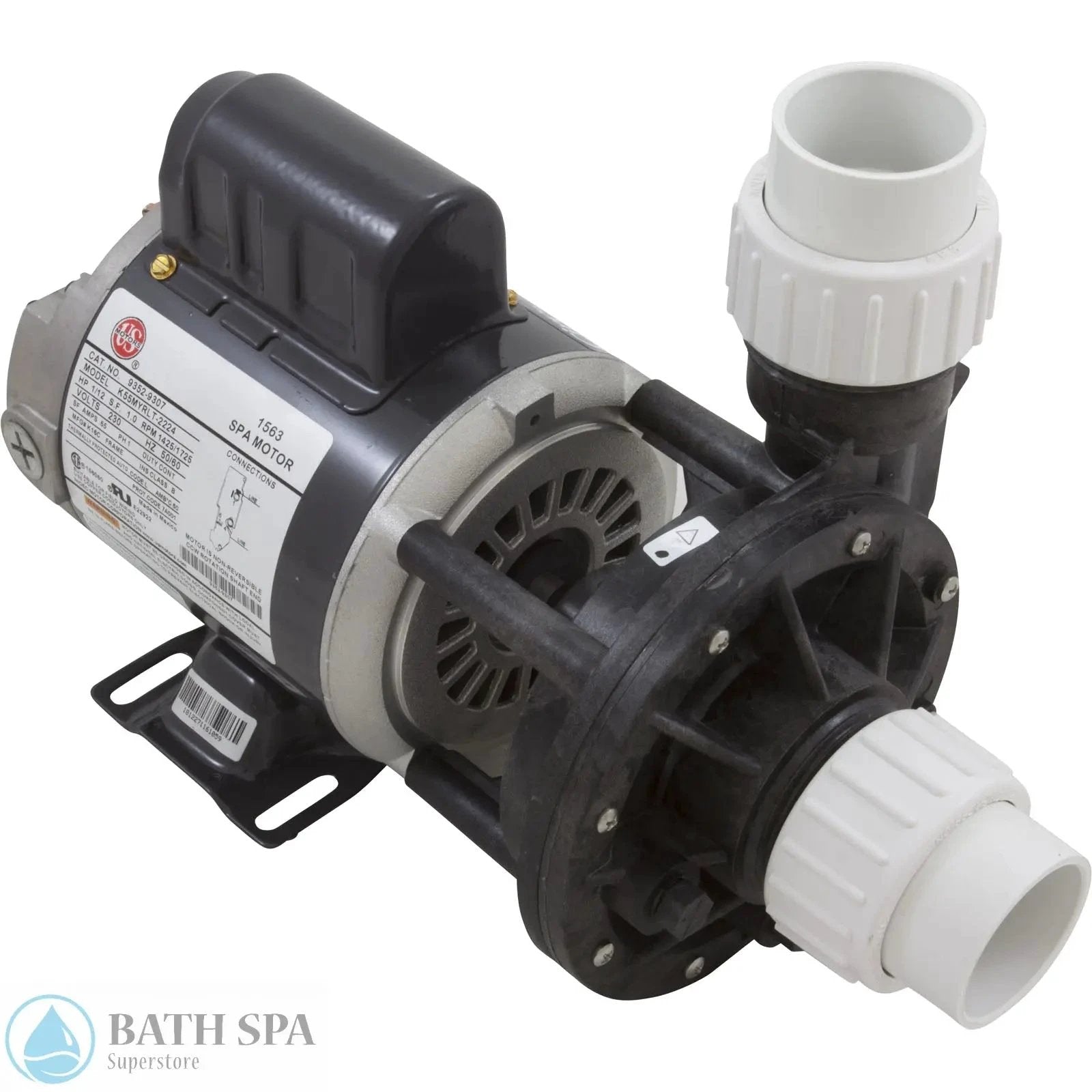 Gecko AquaFlo CircMaster One Fifteenth Horsepower Pump 230 Volt Side Discharge 0.63 Amp Model 020933772110 Spa Pumps & Parts: Spa Pumps (Aqua Flo Circulation Pumps) 02093001-2010