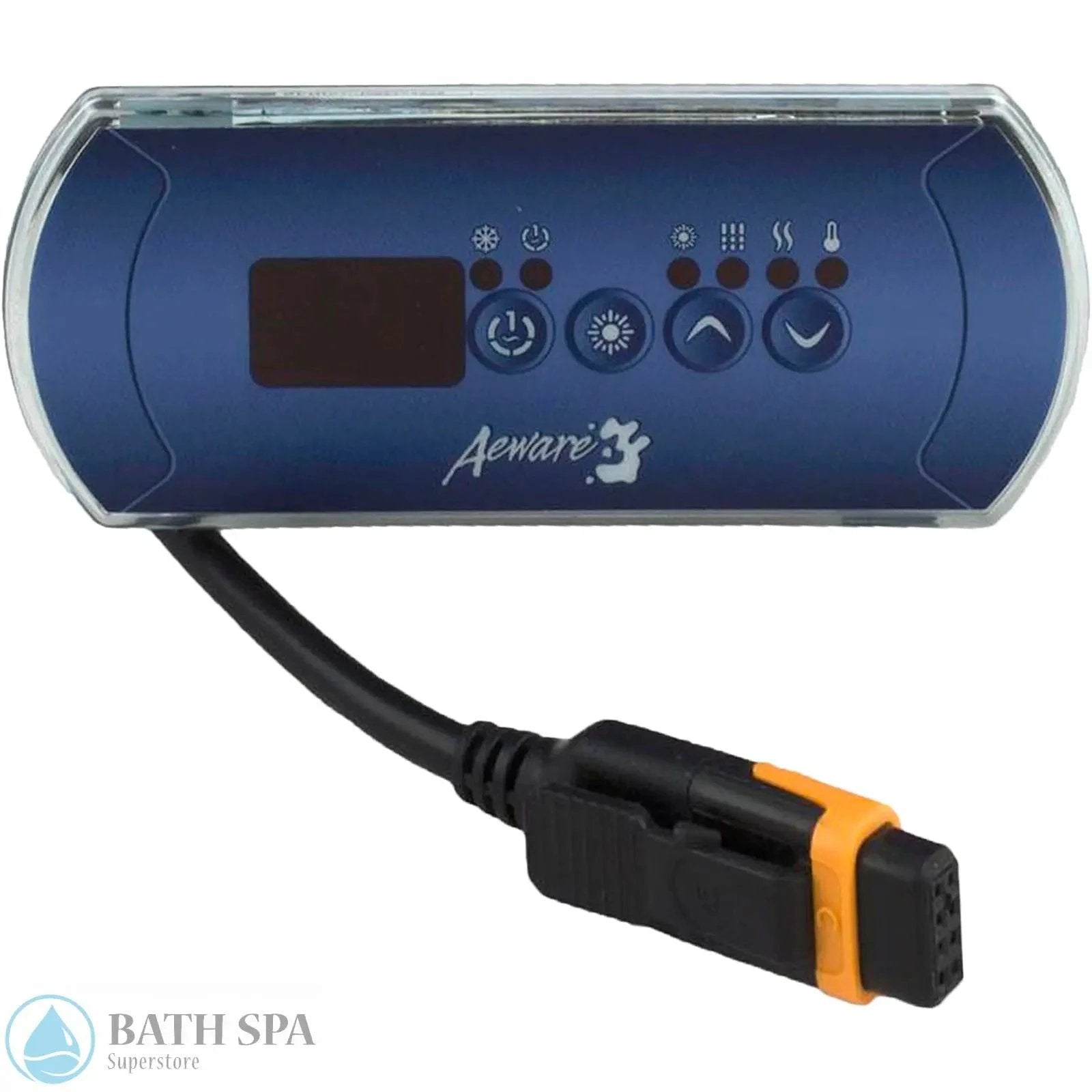 Gecko IN.K200 4 Button Topside Control Panel With Overlay For In.Xe Aeware System 1 Pump LED Spa Parts: Spa Topside Panels (Gecko Topside Panels) 0607-008003-Topside