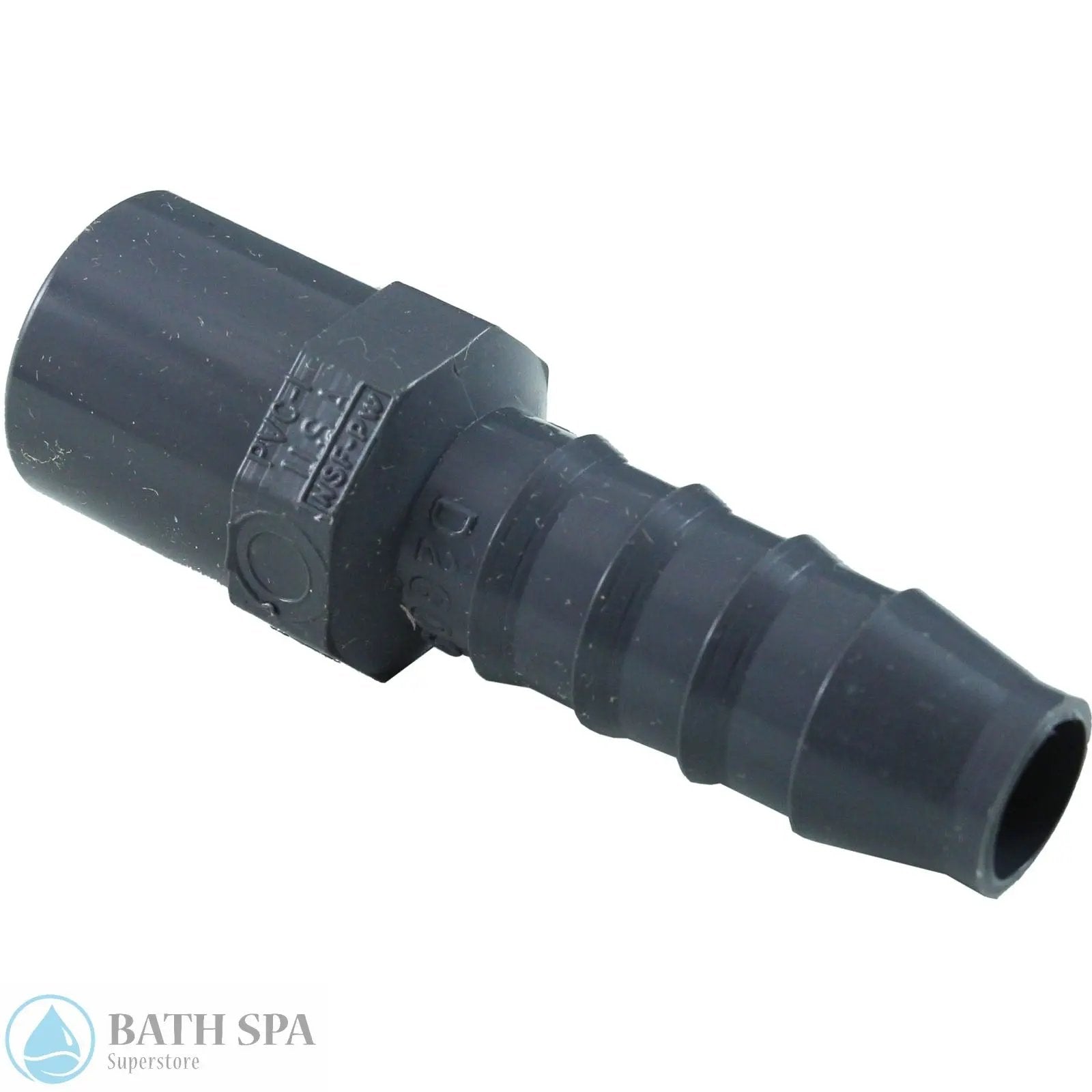 Barb Adapter 1/2" B x 1/2" spg (1432-005) Spa Parts 1432-005_XL