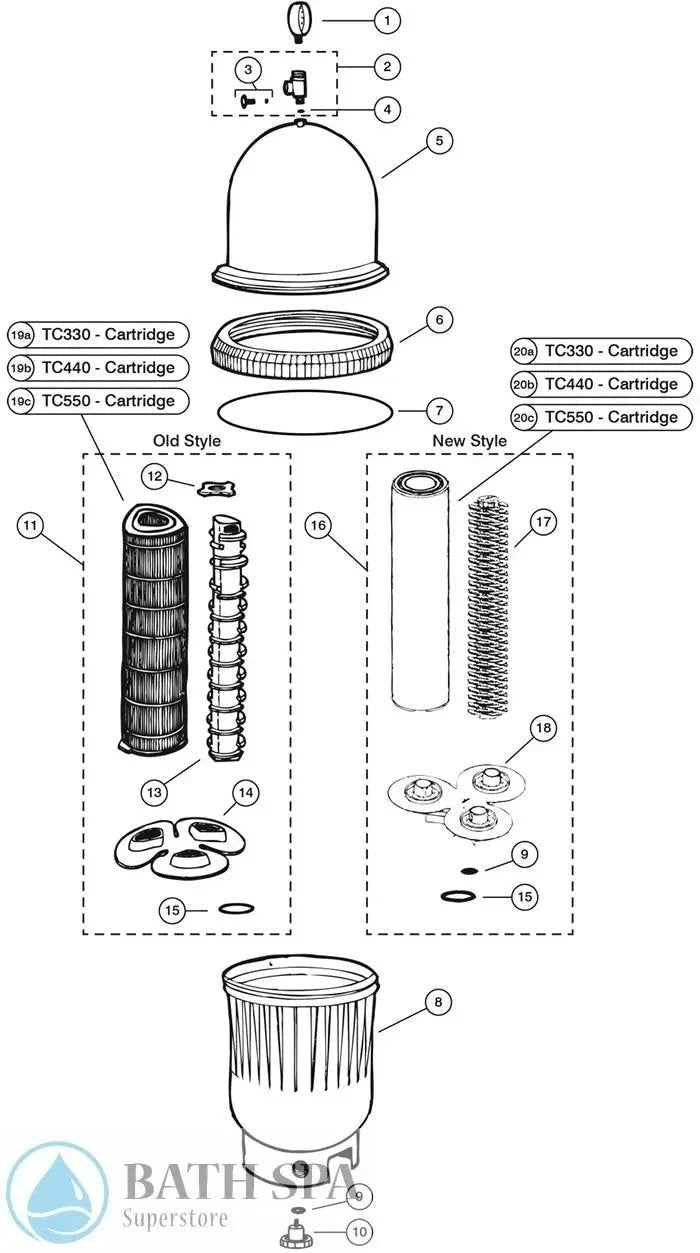 TRI-C.L.O.P.S. Filter Parts 16-105-W005_XL