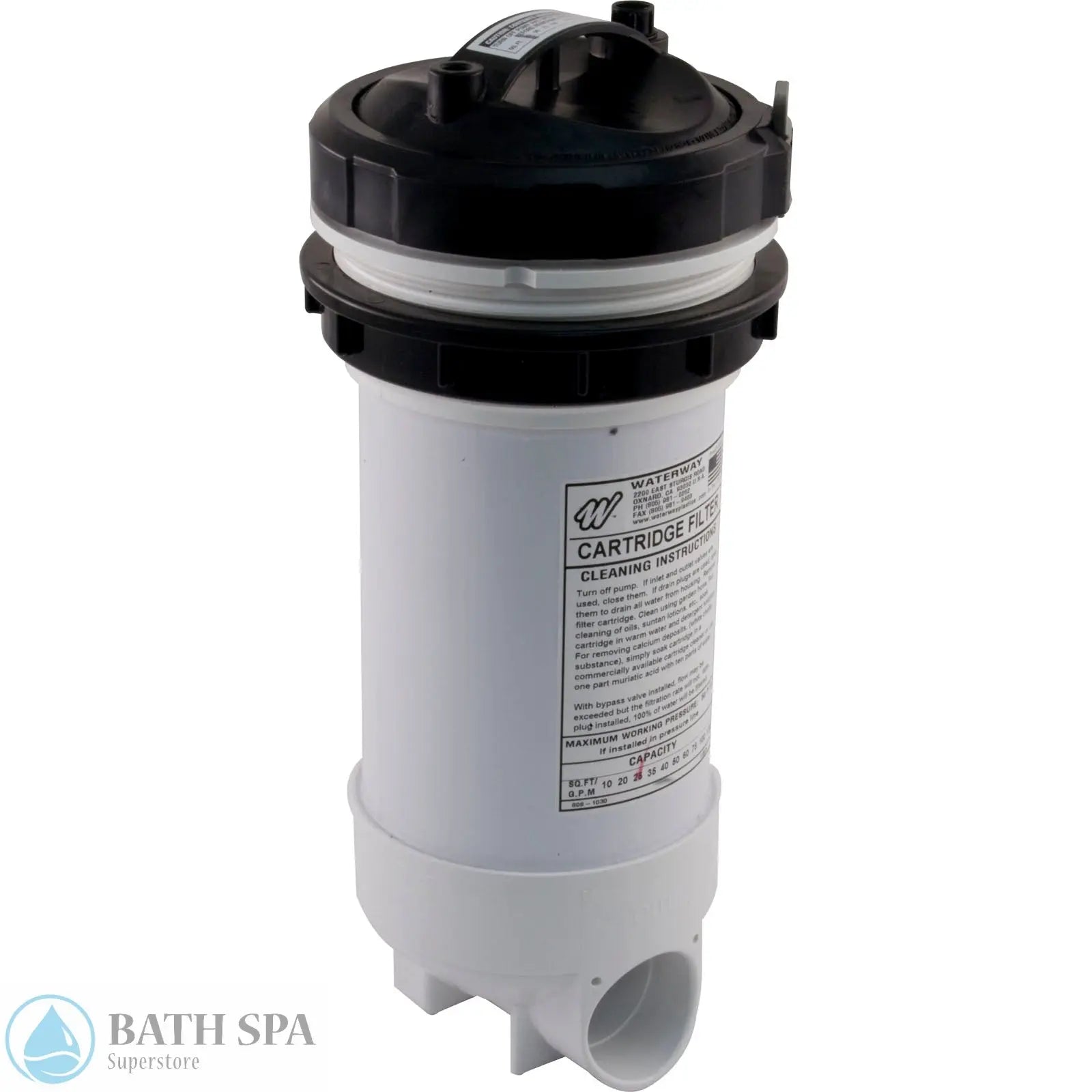 Waterway 25 Sq. Ft. Cartridge - 1-1/2” PVC (500-2500) Spa Parts 16-270-1060_XL