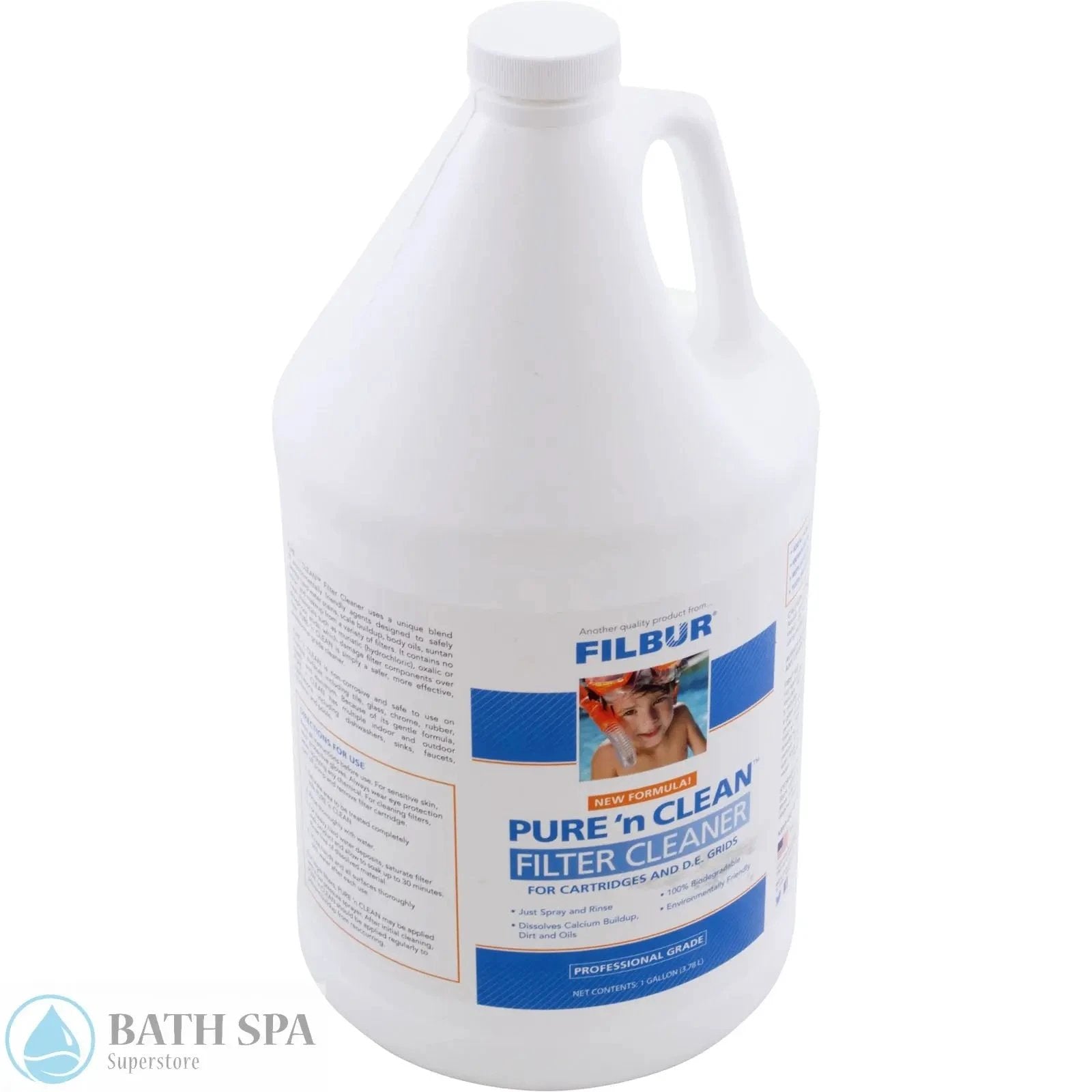 Filbur Pure and Clean Cartridge Filter Cleaner Gallon FC6351 Professional Grade DE Filter Cleaner Spa Filters: Skim/Top Load Filter Accessories 17-175-5002_XL