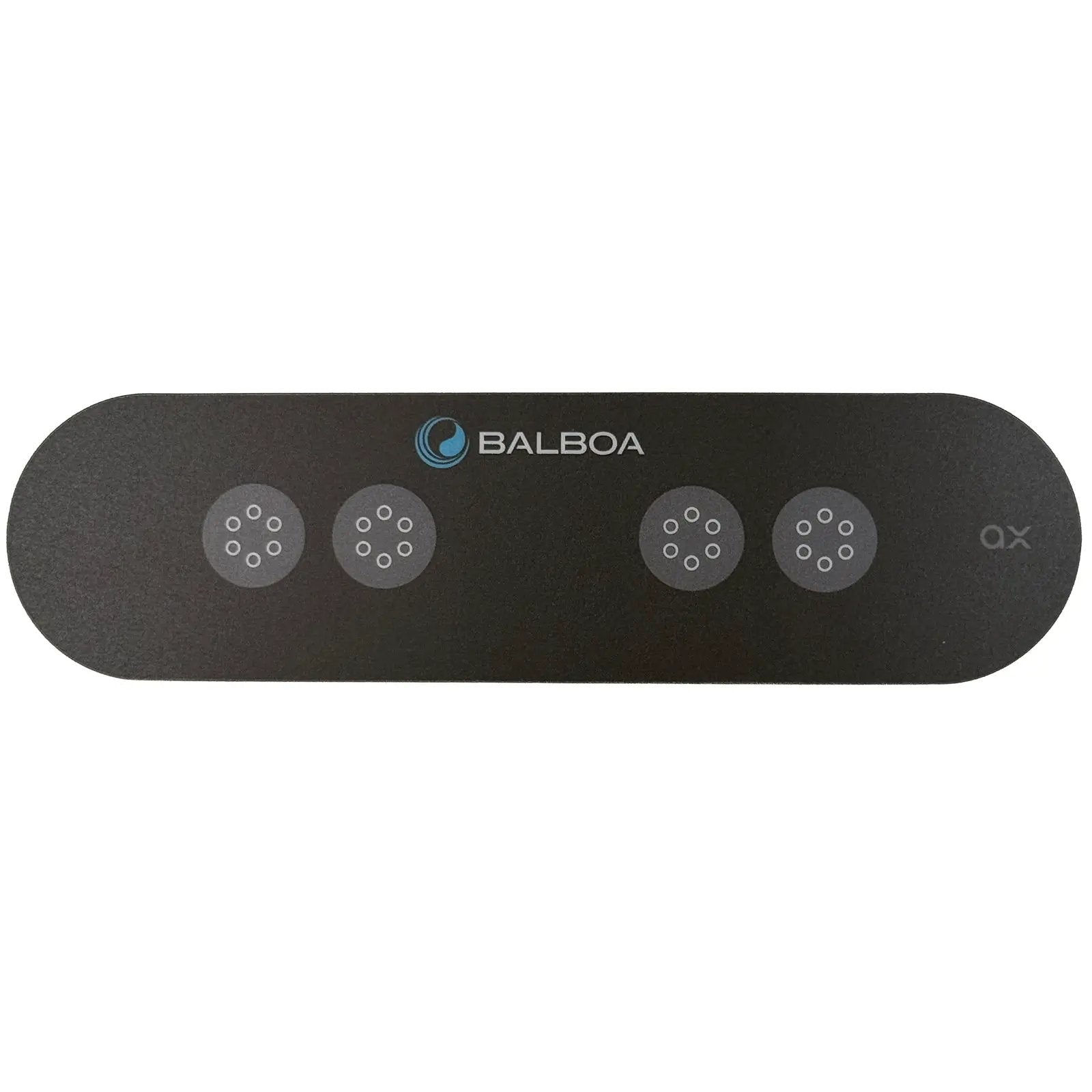 Balboa 4-Button E4 AX40 Topside Panel Overlay (40030) Spa Parts: Spa Topside Panel Overlays (Balboa) 17688