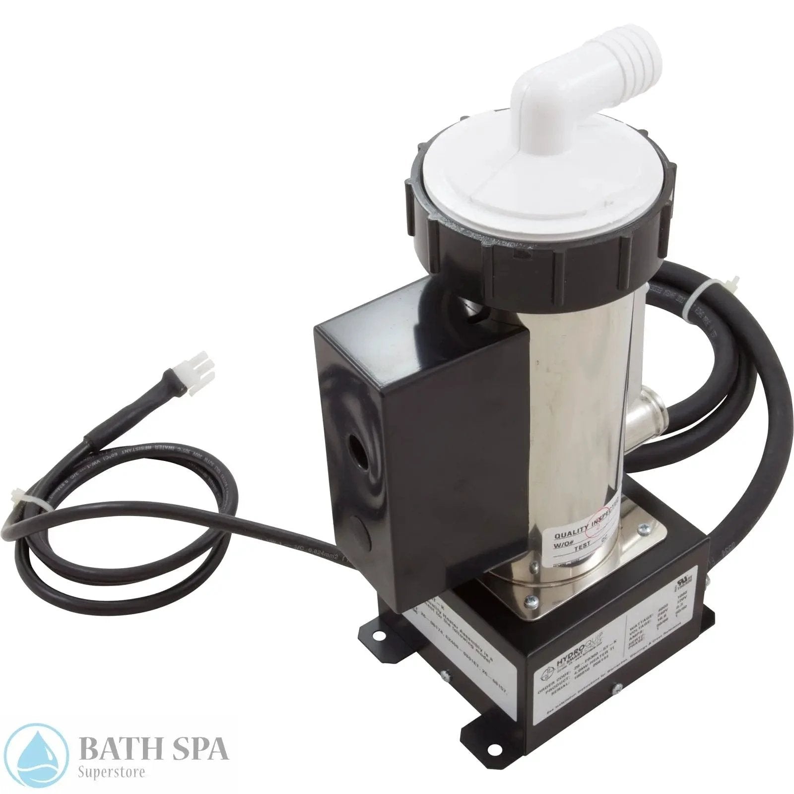 Vertical Heater Titanium Low Flow Gatsby Repl, 6.469"x3", 230v, 4.0kW, w/box Spa Parts 28-E0300-5T-K