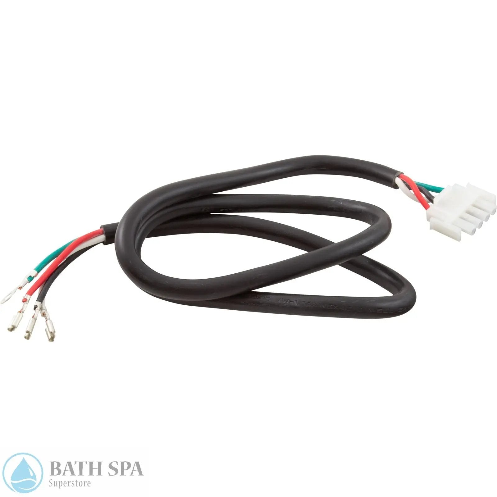 Male Pump Cord 2-Speed, 4-Pin Amp, (Black = Low Speed), 14/4, 60"Long, Plug Attached, w/Terminated Ends Spa Parts 30-1001C