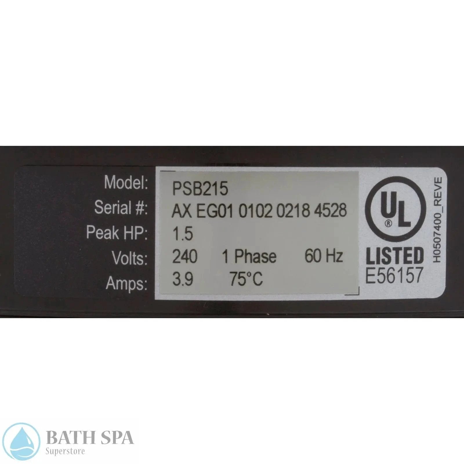 Zodiac Polaris Jandy Pro Series Pool And Spa Air Blower 1.5HP 230V For Indoor Outdoor Use Spa Parts: Spa Air Blowers (Residential - Bottom Mount) 34-100-1125_2-MANLABEL__XL