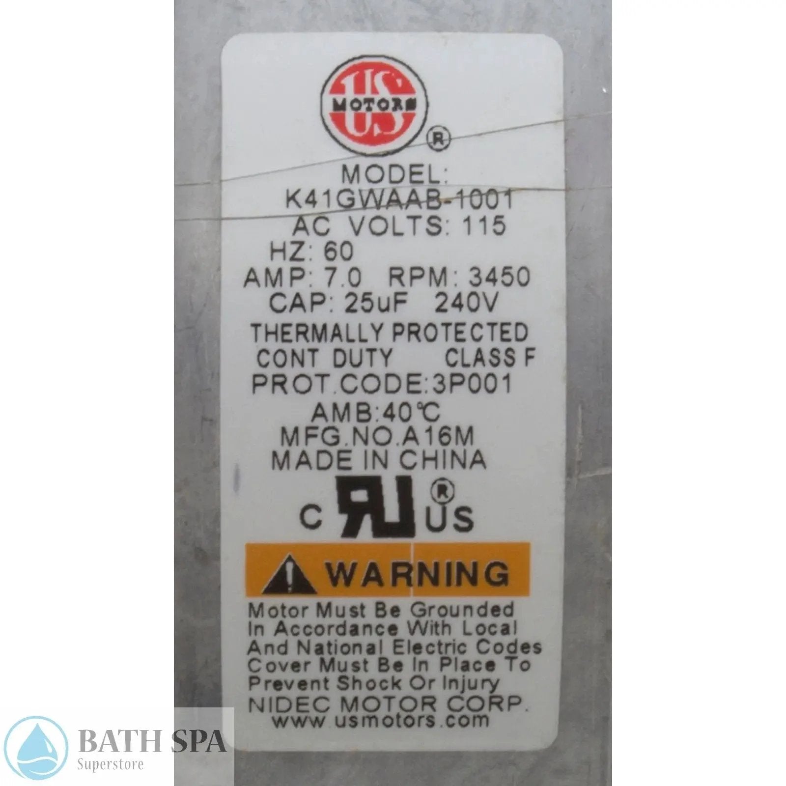 Jacuzzi Inno Tech J Series Pump Three Quarter Horsepower 120V Cord Air Switch Swivel Union HB21000 Bath Pumps and Parts 34-360-2100