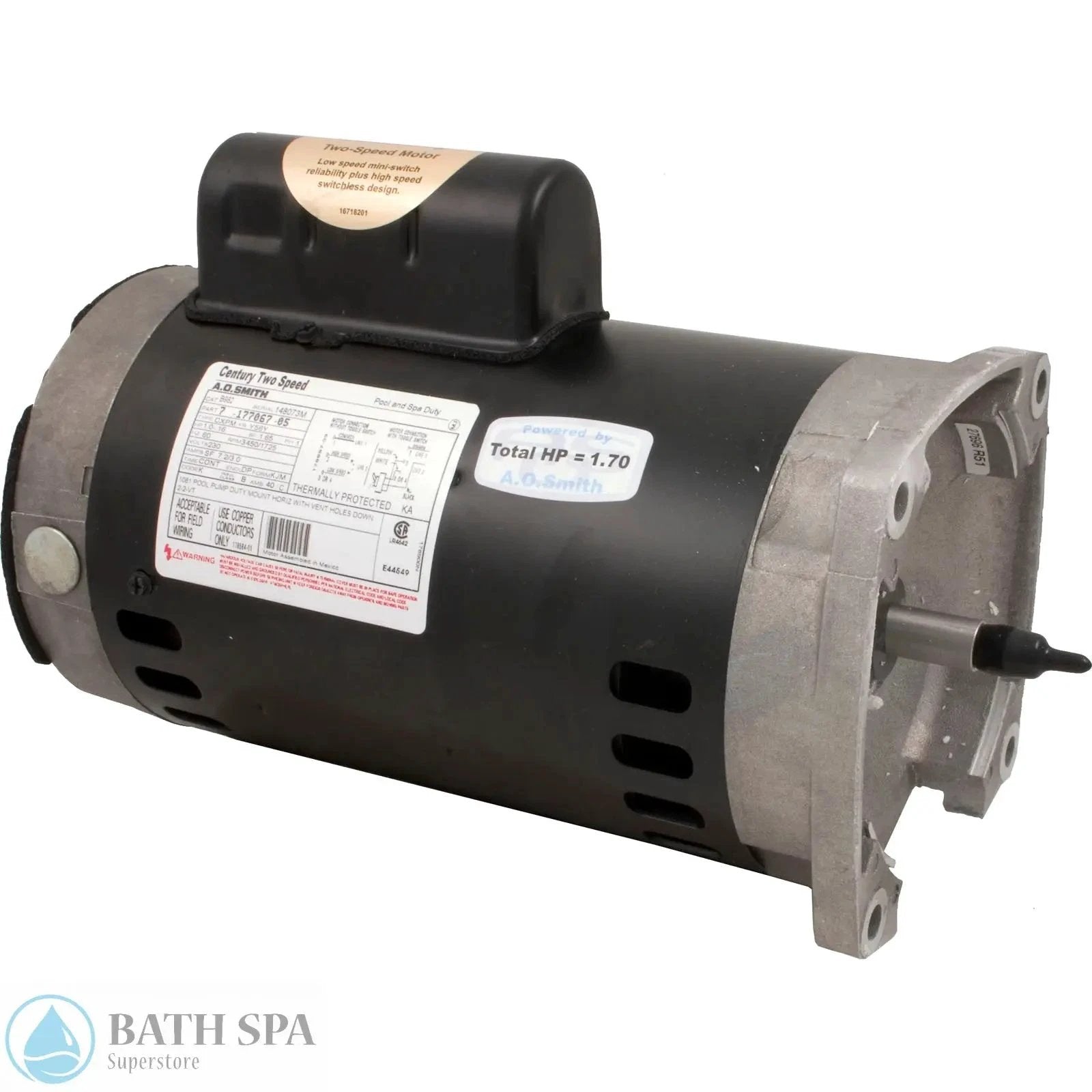 Magnum E Plus 3/4 HP High Efficiency Motor Two Speed 230 Volt Replacement Model B2982 Spa Pumps & Parts: Spa Pump Motors (Square Flange) 35-126-1252_XL_f2cc2822-bf50-4f96-aa7b-45f56ac5d9d7