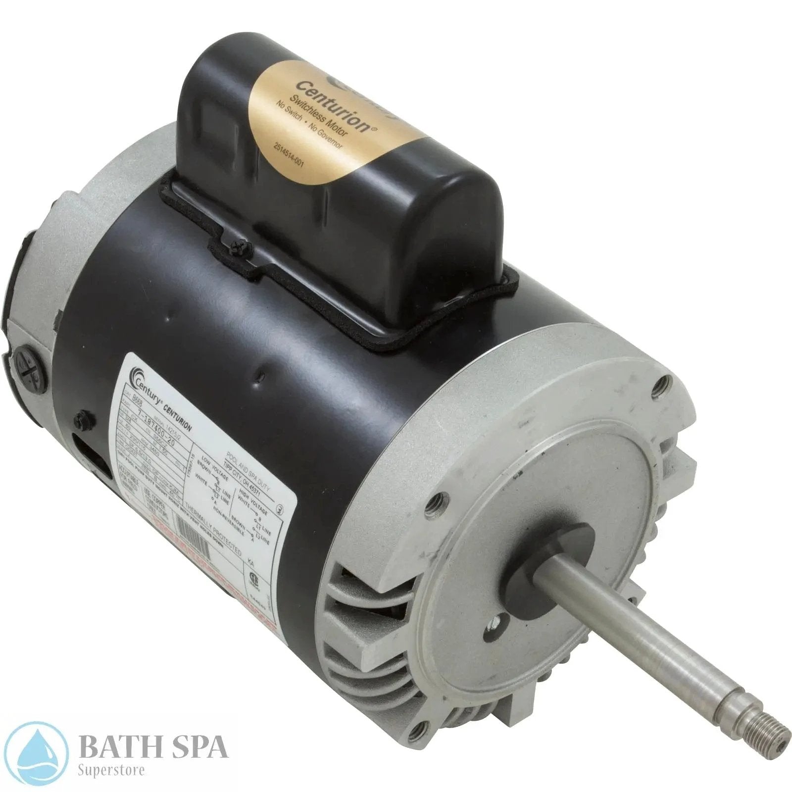 Century C Face Three Quarter HP Motor Single Phase 115 230 Volt B668 OEM Replacement Spa Pumps & Parts: Spa Pump Motors (C-Face) 35-126-1438_XL