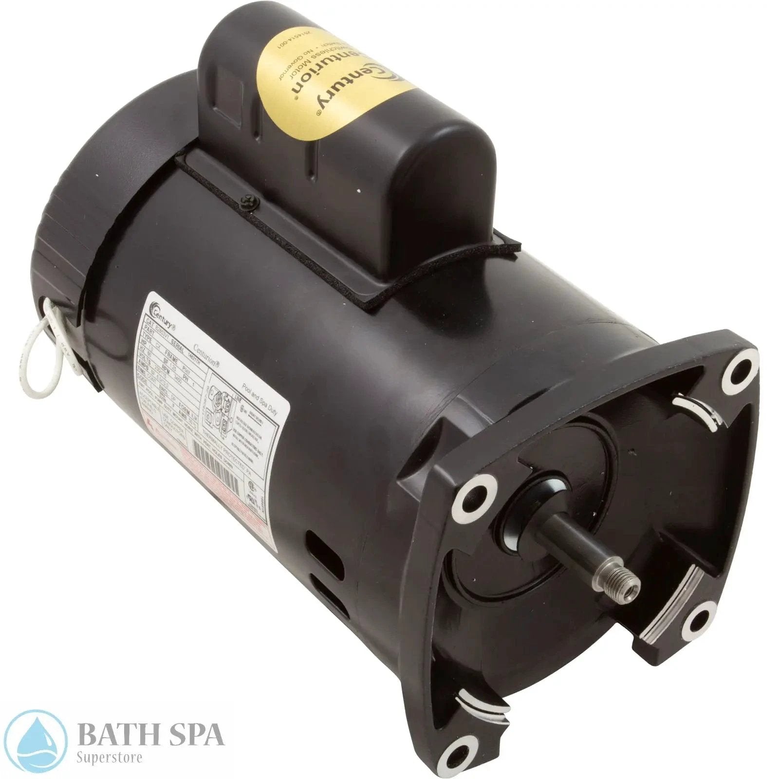 A.O. Smith Century Motor 1.0 HP 56Y Square Flange Pool Motor 115/230V Single Phase Spa Pumps & Parts: Spa Pump Motors (Square Flange) 35-126-7002_XL