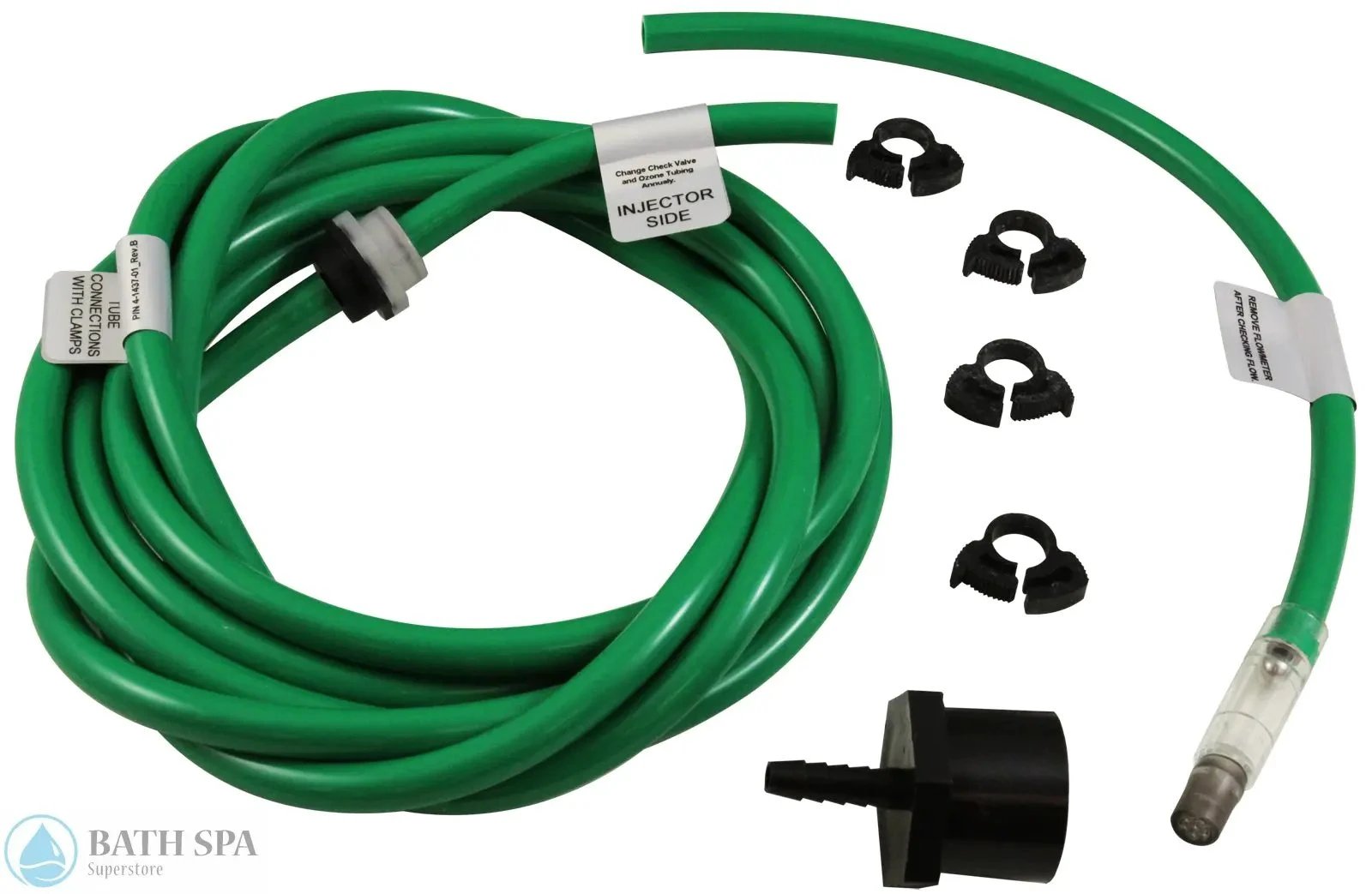 Delzone Eclipse Ozonator Renewal Kit With Tubing Check Valve Flow Meter And Injector Connector For Spa Use Water Care 42-133-1512_XL