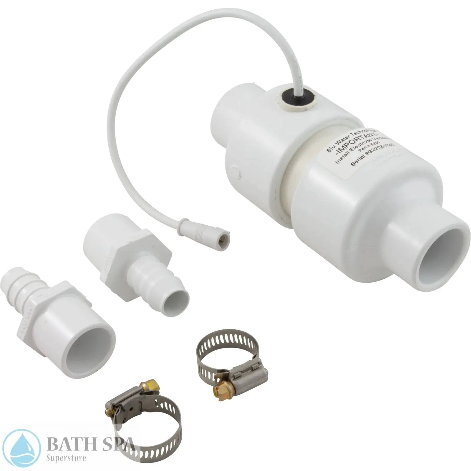 BluWater Technology Bromine Generator Electrode Assembly E200 For Spa Systems 115V 230V Replaces 386870 Water Care Maintenance: Bromine Generators 43-139-1005_5-PARTS__XL