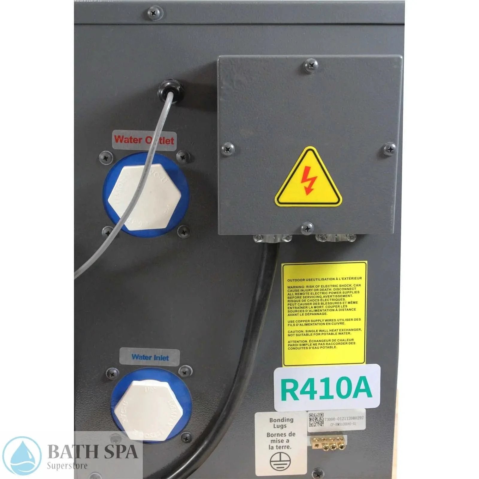 Balboa Heat Pump, Clim8Zone, 2", 115v (73011) Spa Parts: Spa Heaters (Balboa Spa Heaters) 46-138-1110_2-IN-OUT__XL