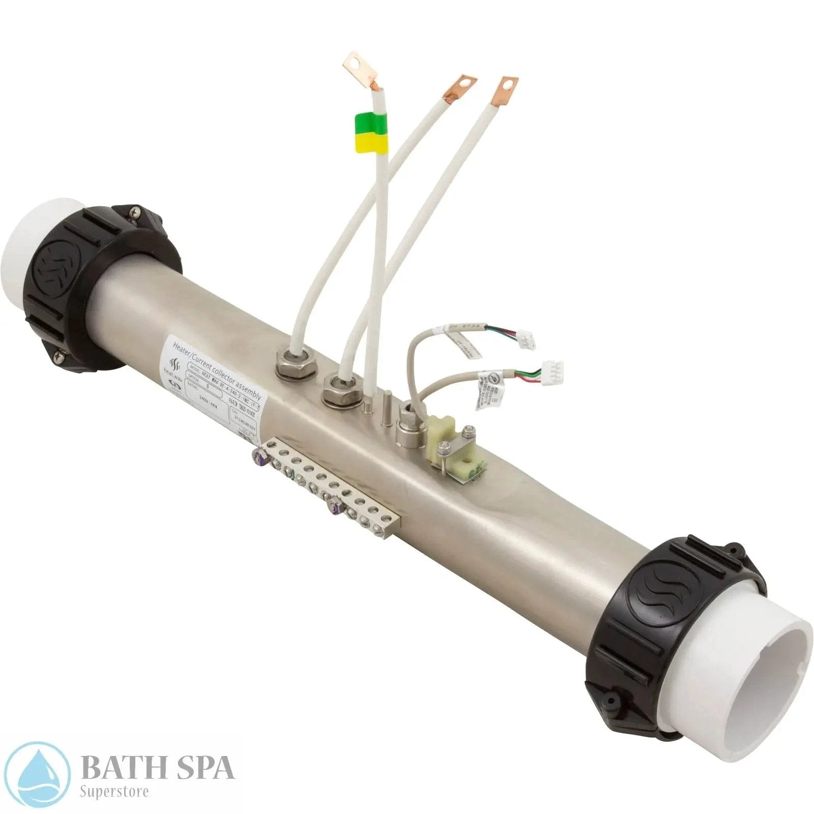 Gecko Heat Wave 4kW Flo Thru Heater Assembly For 230V 15 By 2 Inches In Xe Ye Yt Connections Spa Parts 46-337-1012_XL