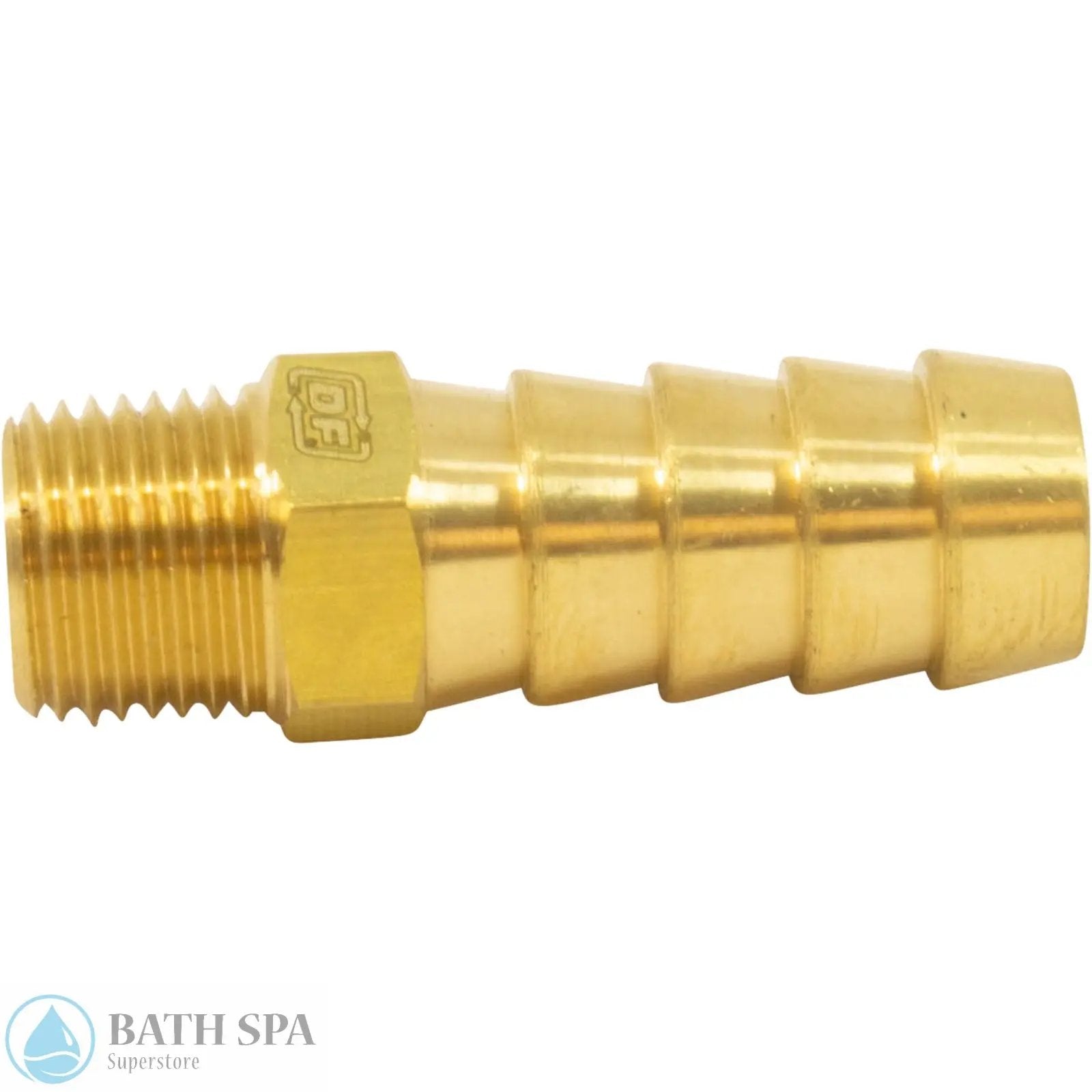 Barb Adaptor 0.125" MPT x 0.375" Barb Adapter Sundance Spa Parts 47-238-1105_4-SIDE__XL