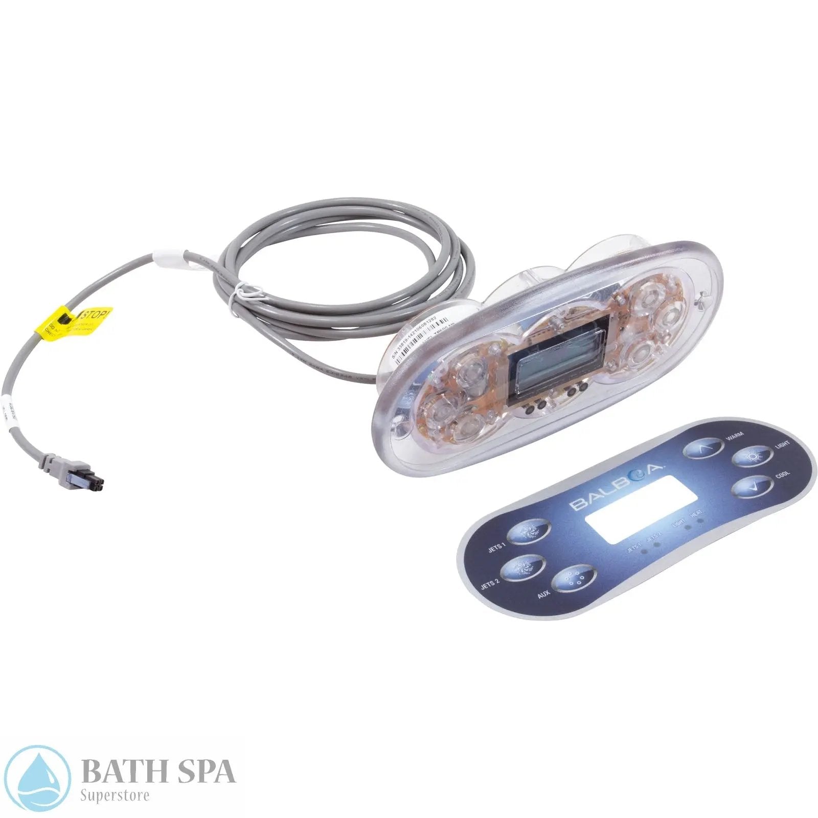 Balboa Topside, TP600, 6 Button, Jet/Jet/Aux/Warm/Cool, w/Overlay (50335) Spa Controls 50335
