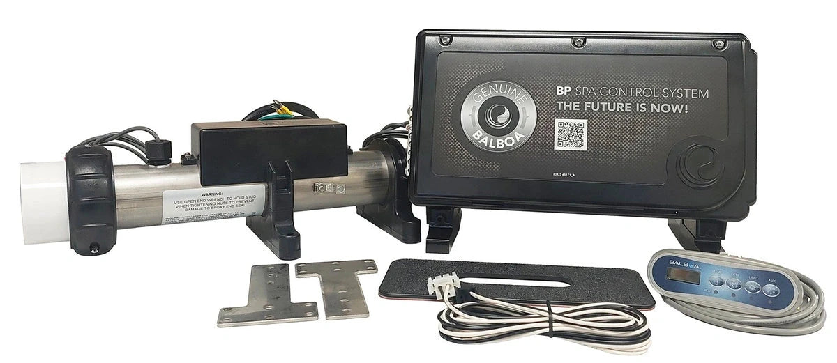 Balboa BP100 Spa Control System 4kW Remote Heater TP200T Panel G6512 Spa Parts: Spa Control Systems (Balboa) 51-G6512_Balboa_BP100_Retrofit_Spa_Control_5.5kW_Remote_Heater_TP200T_Panel