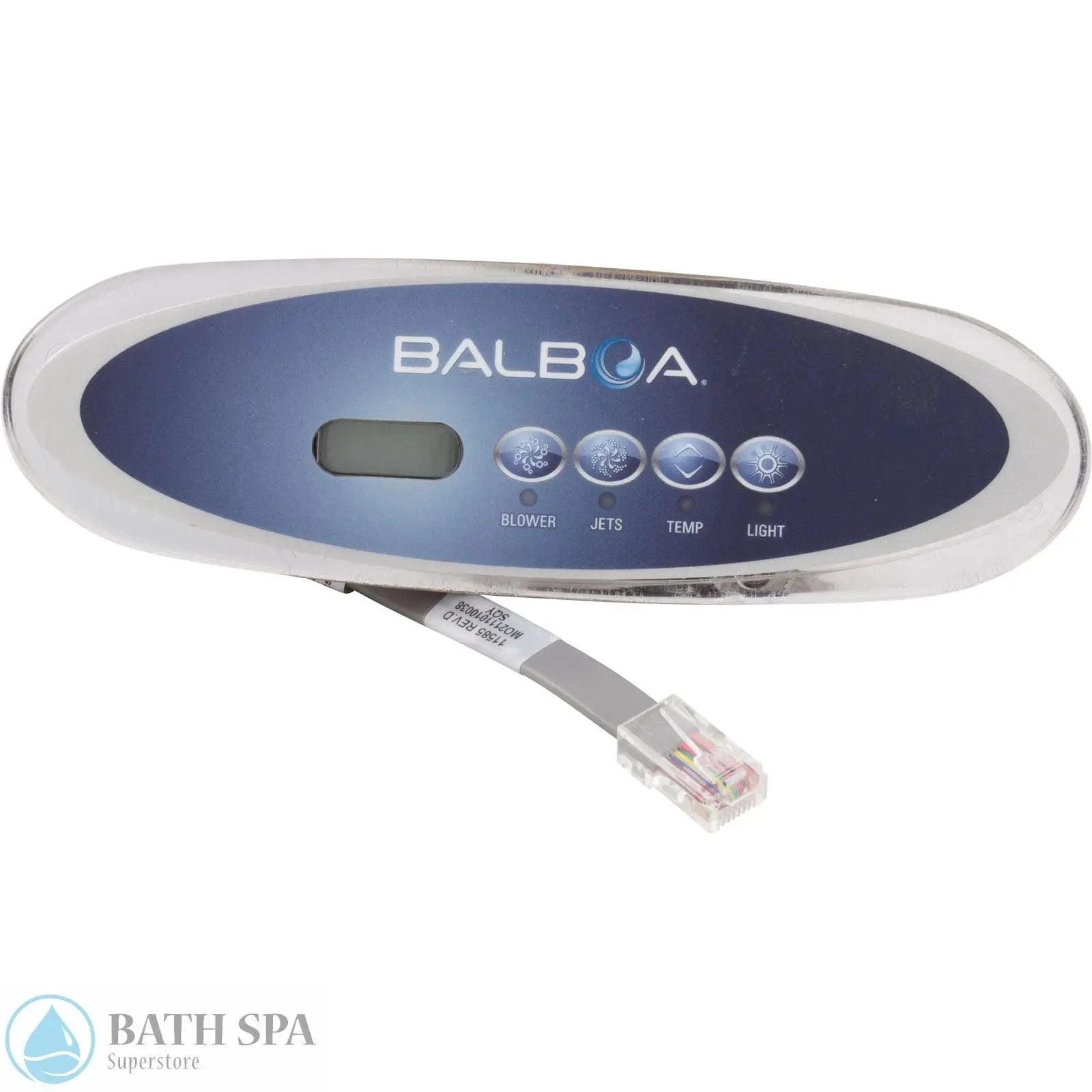 Balboa MVP260/VL260, 4-Button, Blower/Jets/Temp/Light (53566) Spa Parts: Spa Topside Panels (Balboa Topside Panels) 53566-Face