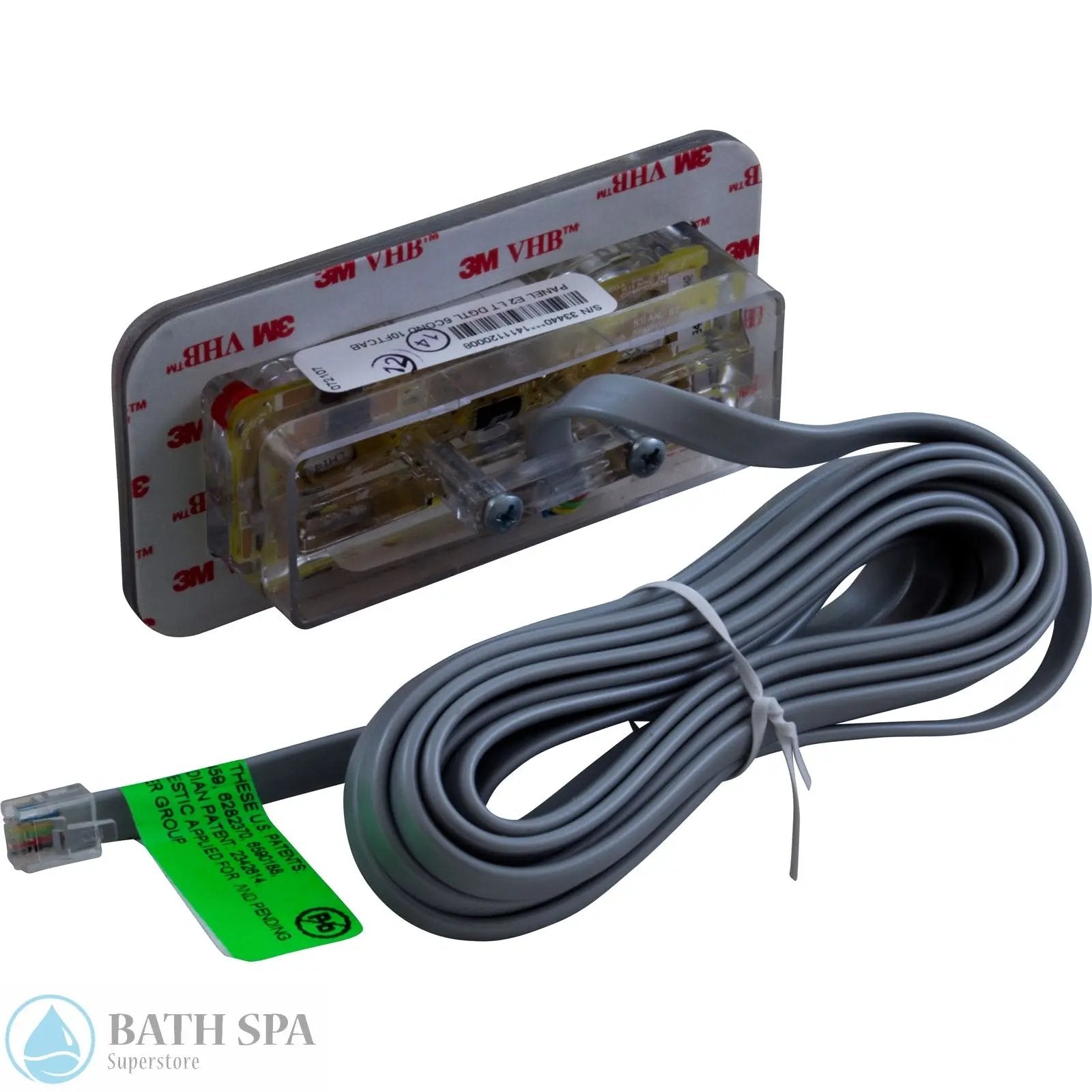 Balboa Topside Panel, Lite Leader Digital (54116) Spa Parts: Spa Topside Panels (Balboa Topside Panels) 54116_back