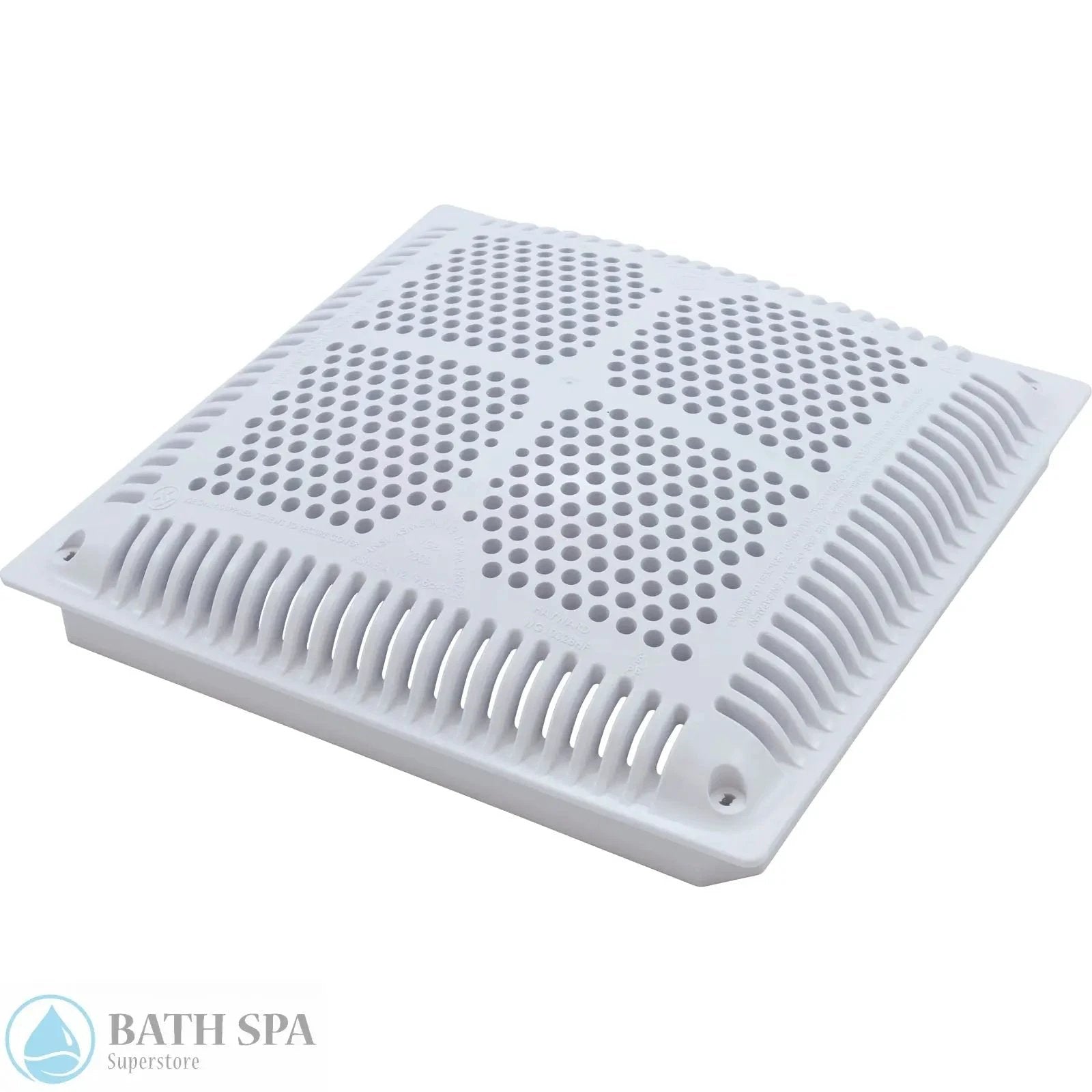 Hayward Low Velocity 12" Square Main Drain Grate W/Frame (WGX1032BLV2) Pool Parts: Pool Main Drain 55-150-2183_XL