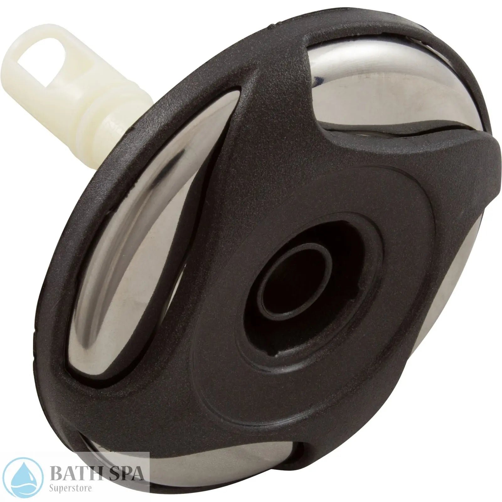 Waterway Jet Intl, WW Cluster Storm, Swirl, 3-5/16"fd, Dir, SS/Dk Gry, Thd Spa Parts: Spa Jets (Waterway Adjustable Cluster Storm Jets) 55-270-3802_XL