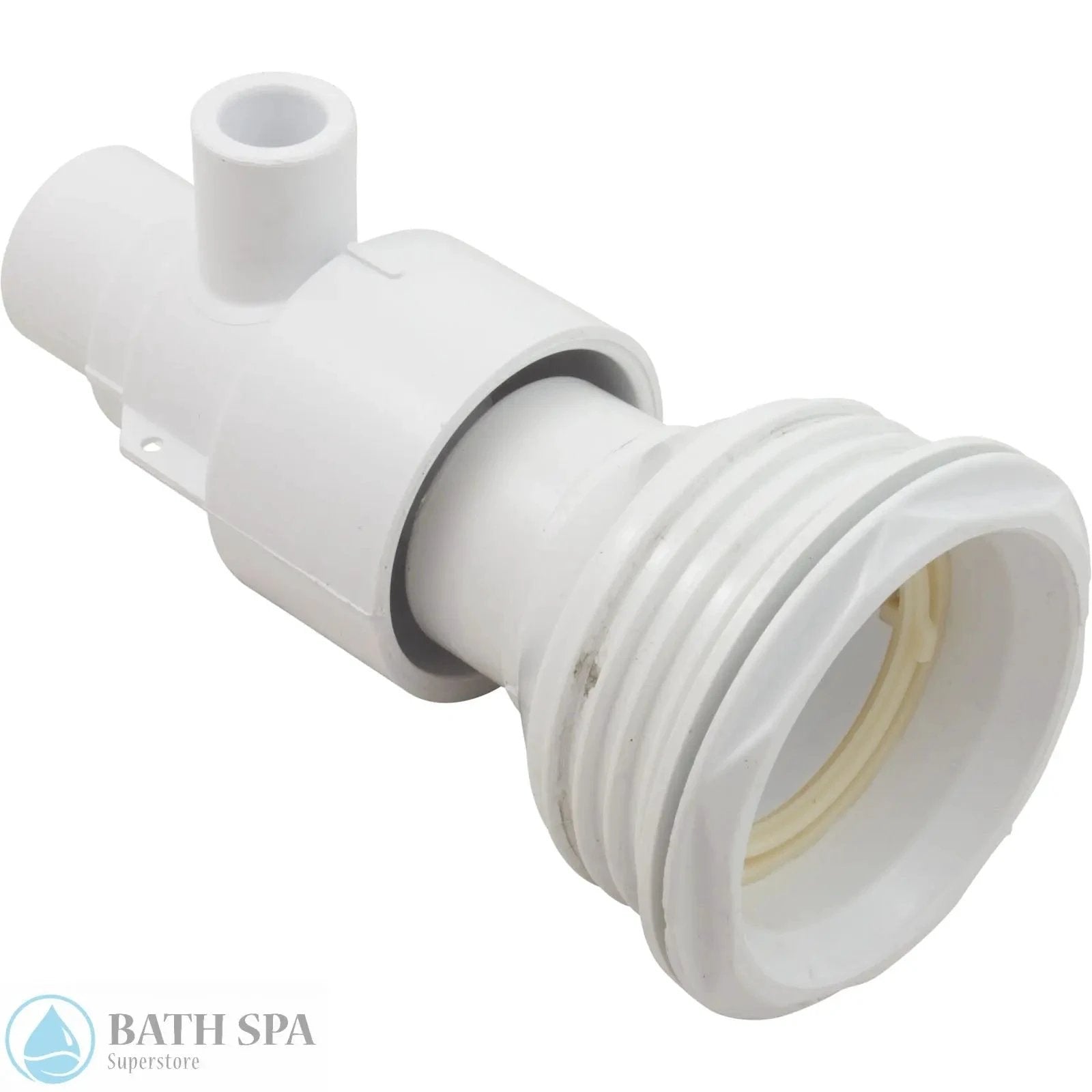 Waterway Power Storm Gunite Jet Body 1 Inch SPG x 1.5 Inch SPG White Straight Body Threaded Water 229-1200 Spa Parts: Spa Jets (Waterway Power Storm Jets) 55-270-4656_XL