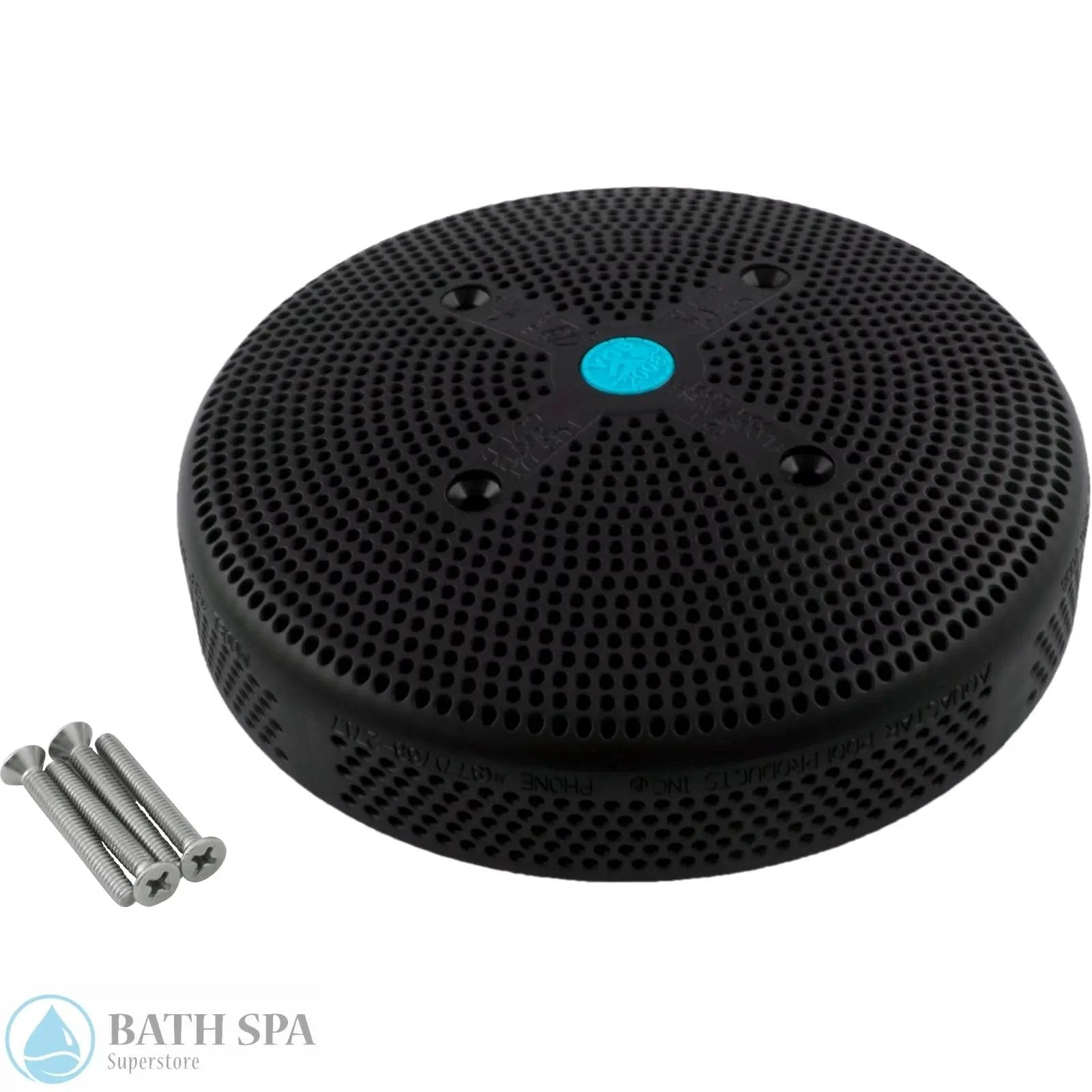 AquaStar 6-Inch Suction Cover HydroAir Replacement 244 GPM With Screws Black Model 6HPHA102 For Pool Equipment Spa Parts: Spa Suctions (VGB Approved) 55-300-1070_XL