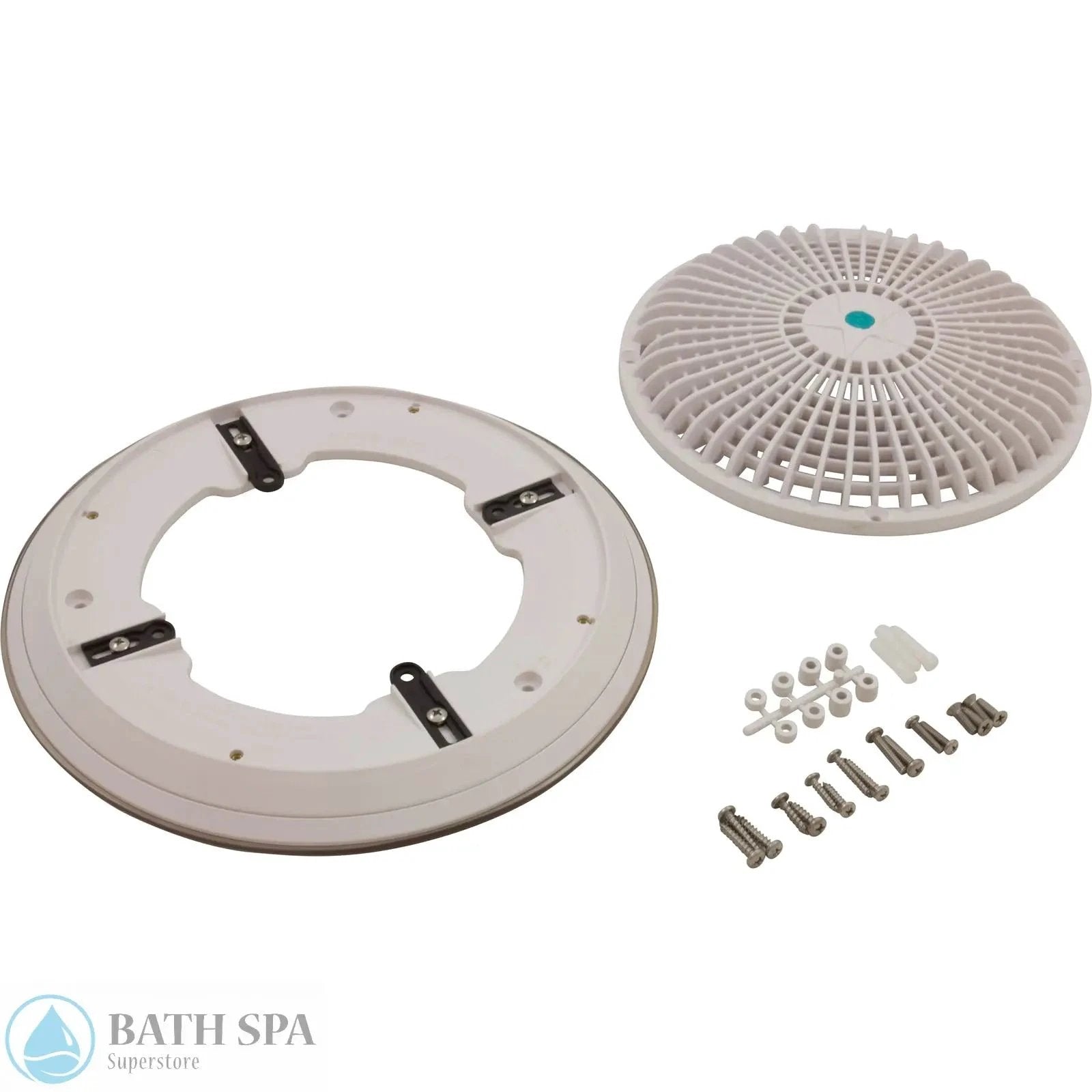 AquaStar 10 Inch Round Main Drain Grate White For Inground Pool Drain System A10RCFR101 USA Made Durable Plastic Pool Parts: Pool Main Drain 55-300-1110_XL_624785a6-65fe-41ac-a833-bf21a367f9cd