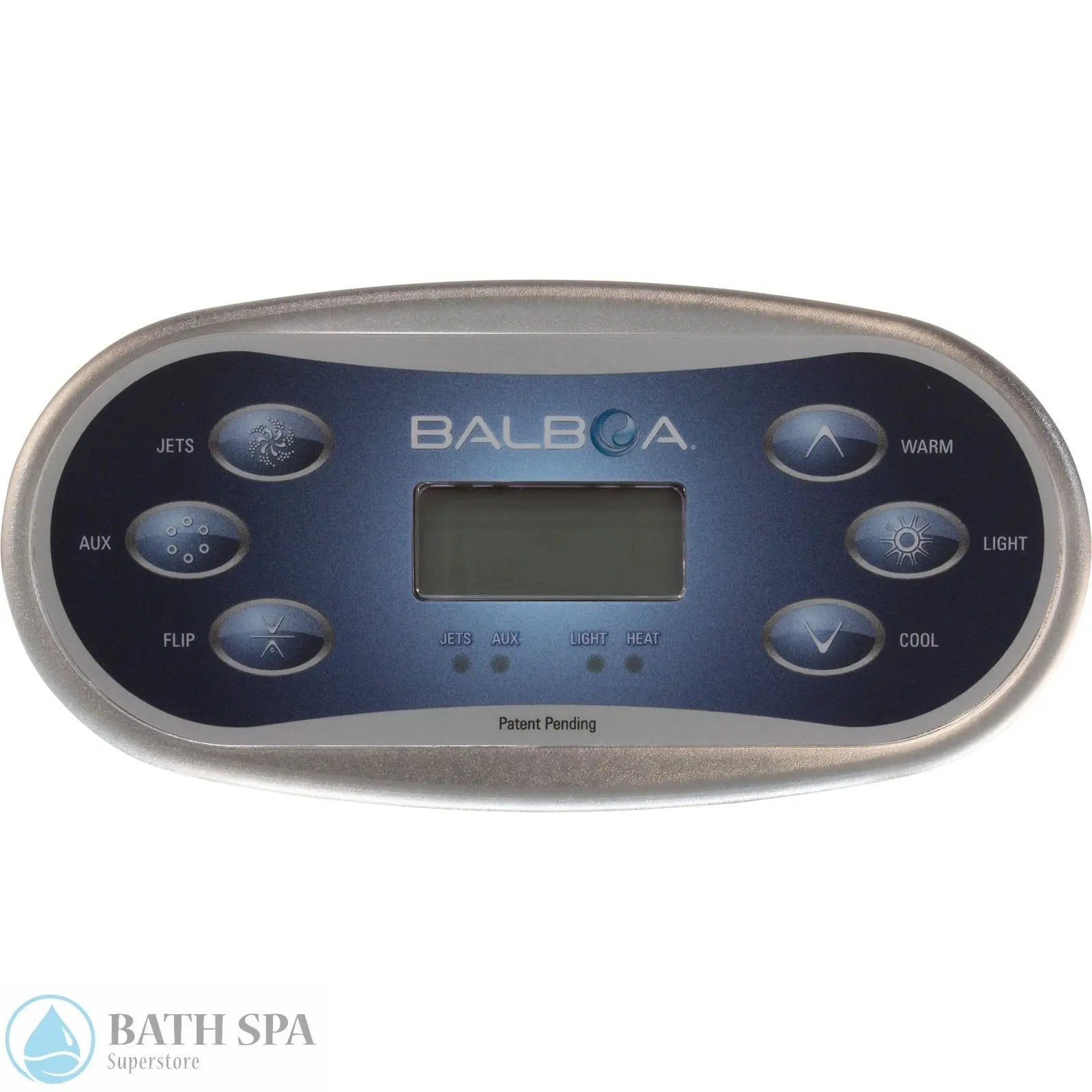 Balboa Topside, TP600, 6 Button, J/Aux/Flip/Warm/Cool, w/Overlay (55676-14) Spa Controls 55673