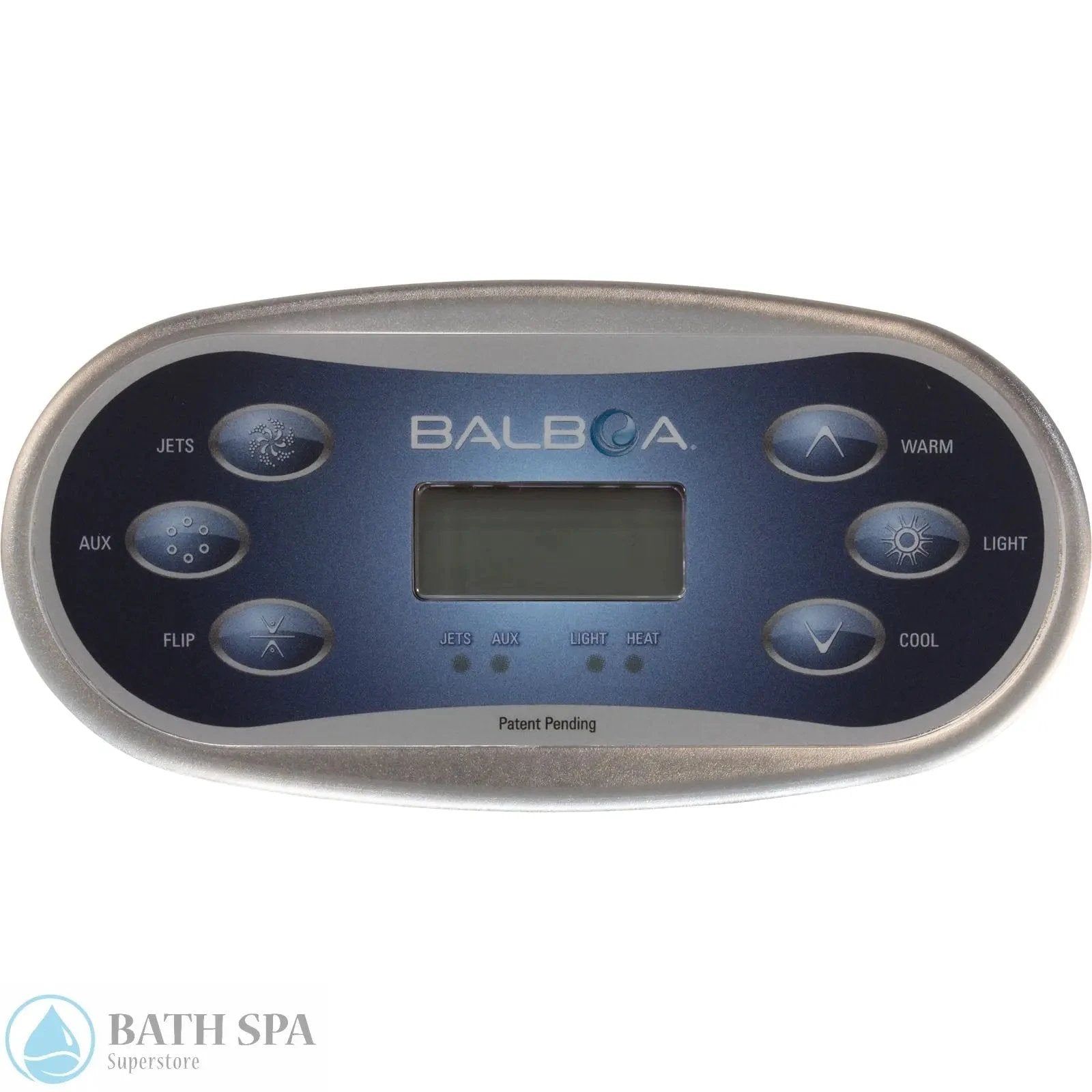 Balboa Topside, TP600, 6 Button, J/Aux/Flip/Warm/Cool, w/Overlay (55676-14) Spa Controls 55673