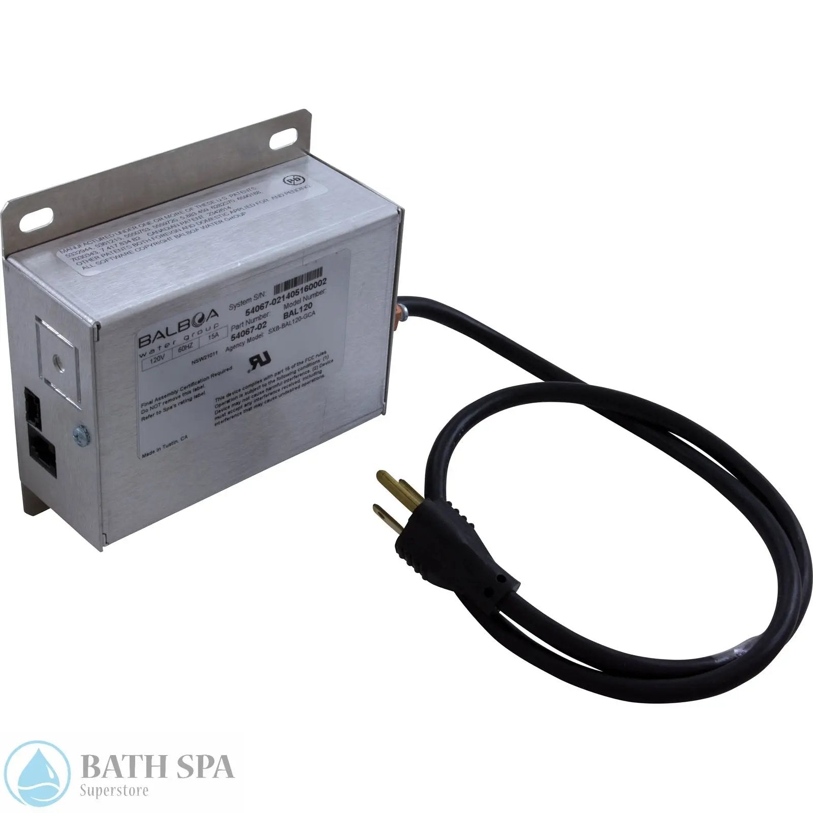 Balboa Simplex Bath Control, 120v (54067-02) Vita Spa Parts 58-138-1210_XL