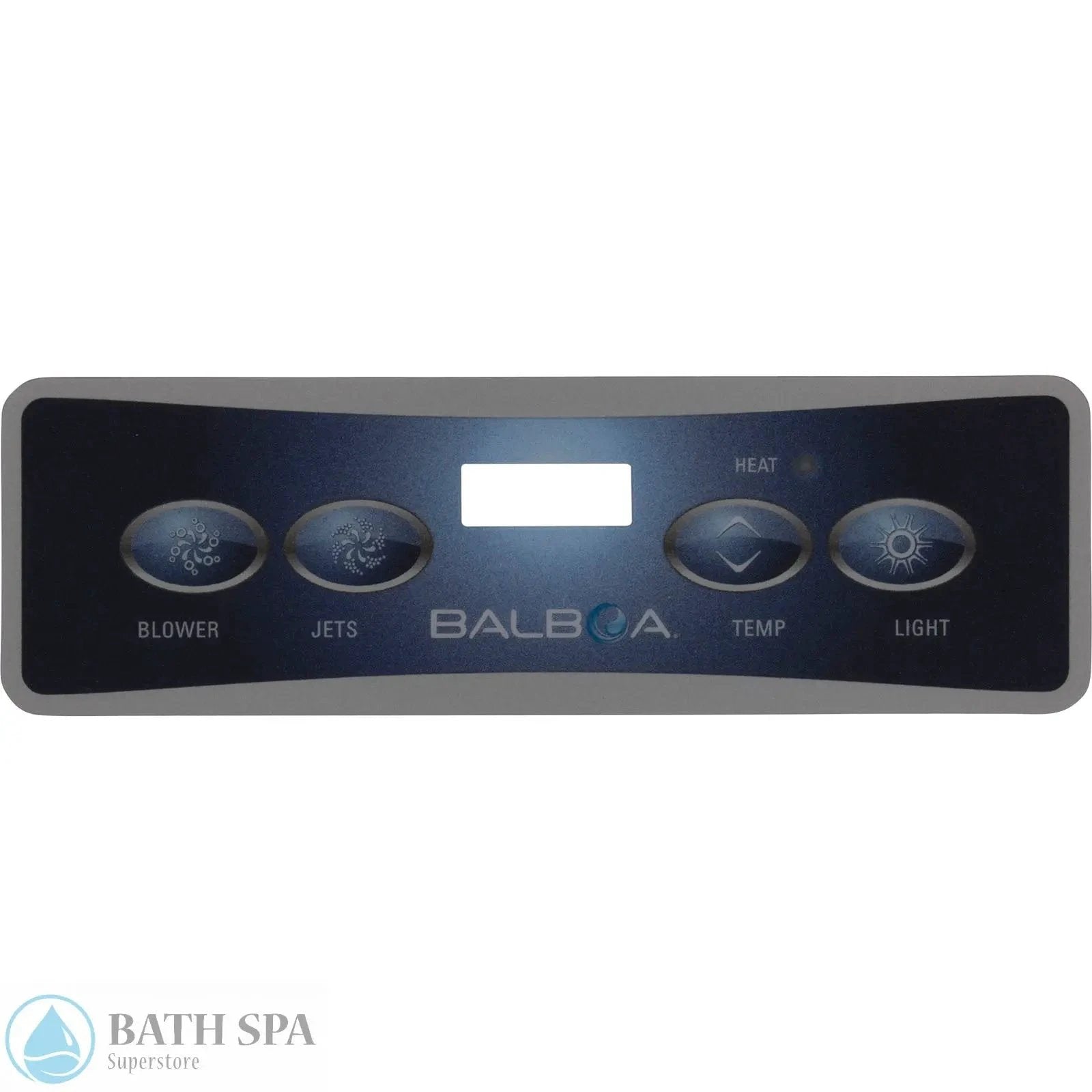 Balboa 4-Button E4 Digital Duplex LCD Topside Panel Overlay (10669) Spa Parts: Spa Topside Panel Overlays (Balboa) 58-138-1264_XL