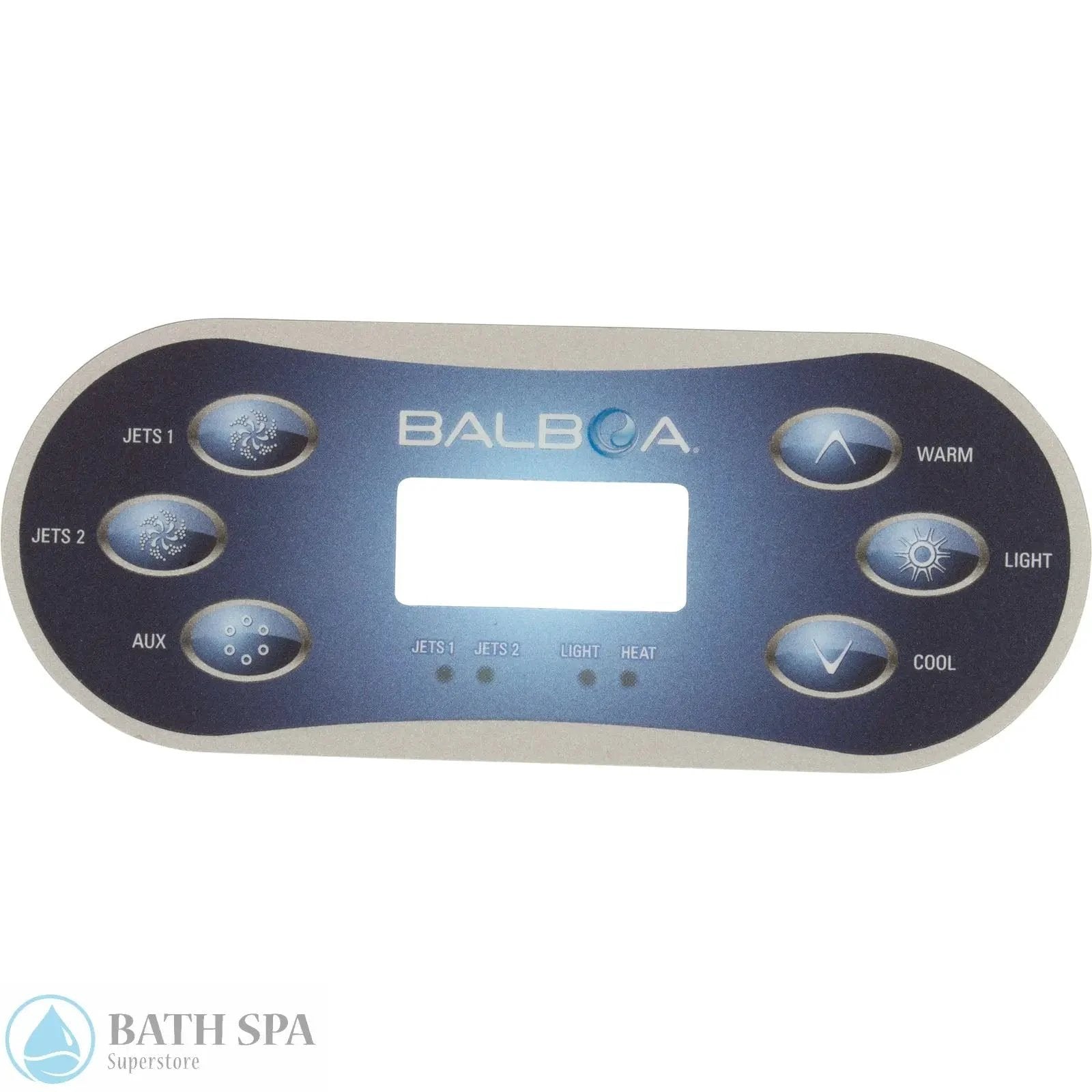Balboa BP Series TP600 6-Button Overlay (12762) Spa Parts: Spa Topside Panel Overlays (Balboa) 58-138-1802_XL