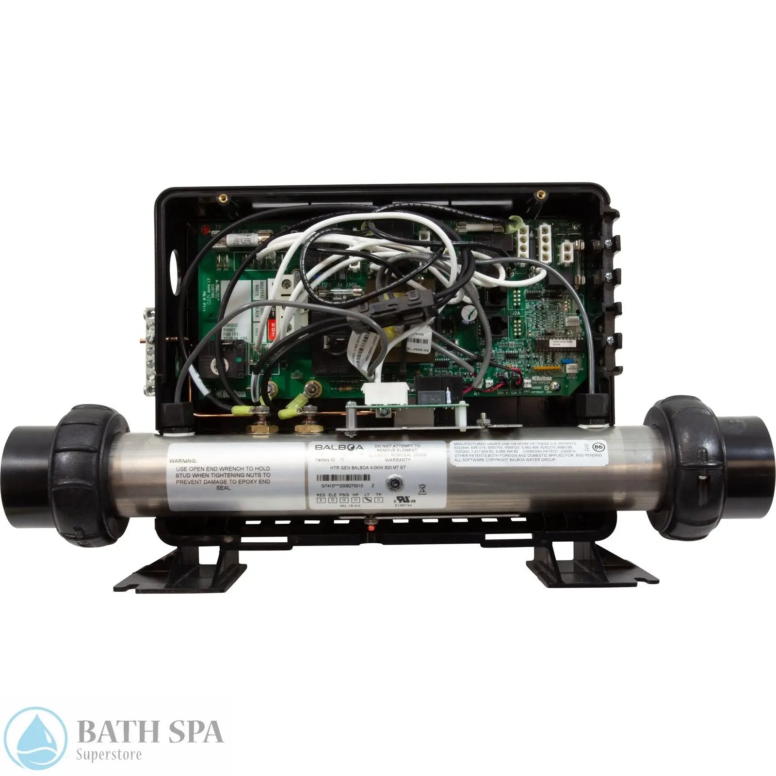 Balboa Spa Control, BWG VS510SZ, P1, P2, Bl, Oz, Lt, 4kW, 230v Spa Controls 58-138-3212_4-OPEN__XL