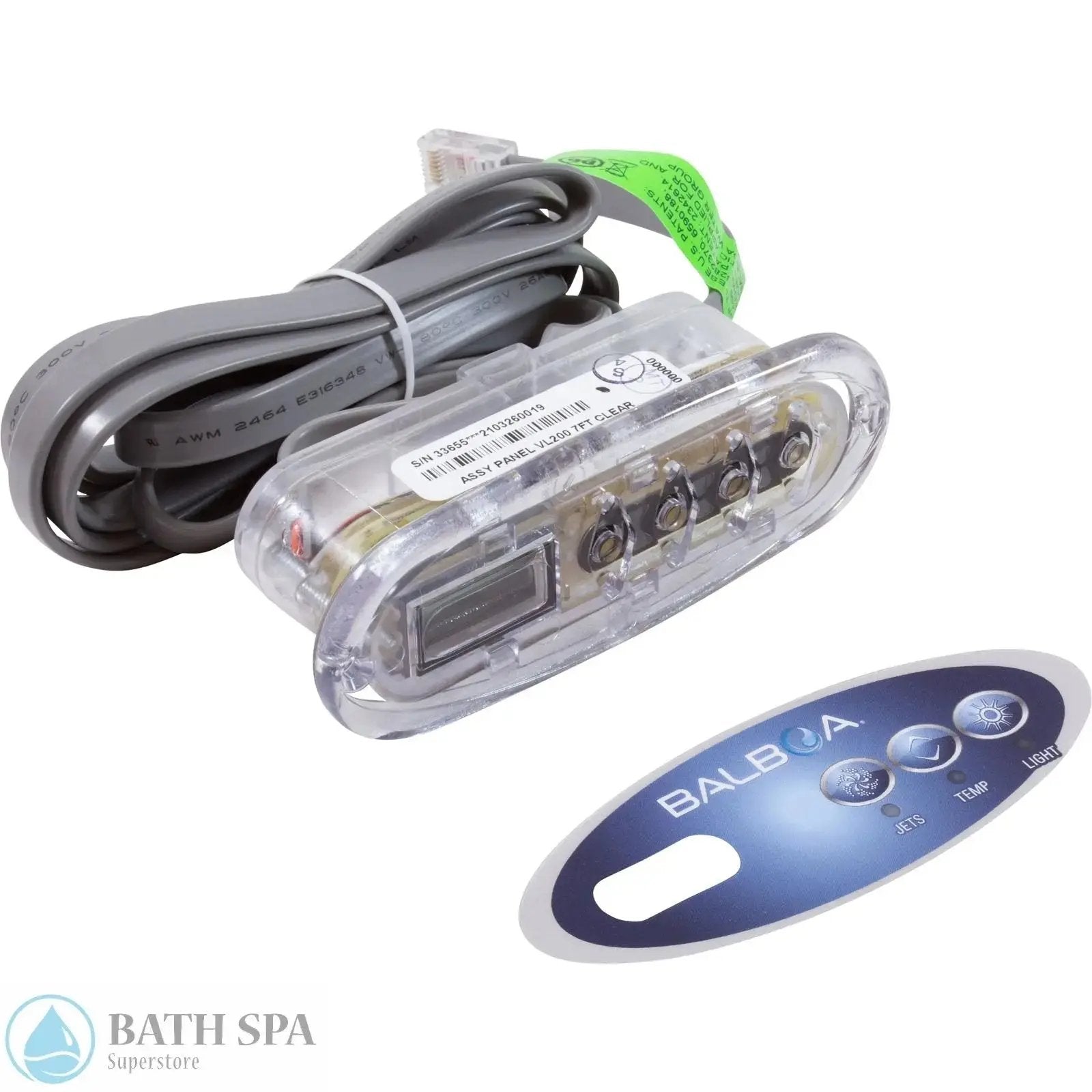 Balboa VS500 Mini Oval digital topside (52487) Bath Parts: Bath Topside Panels 58-138-4205_XL