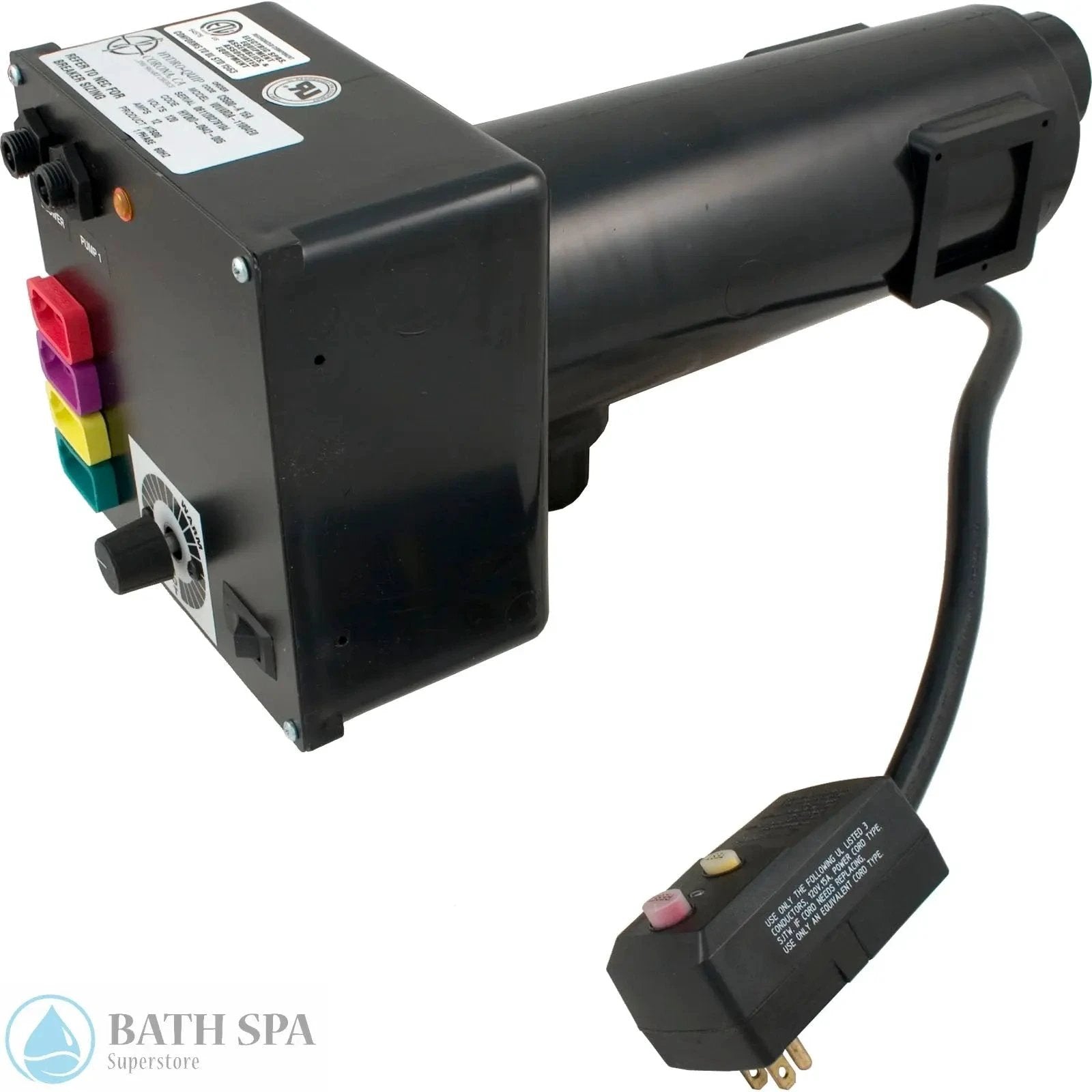 Hydro-Quip CS500-A 115V 15A Without Timer Spa Control System With Pump And Air Blower Circuits Spa Controls 58-355-1020_XL_5f3e8b18-b042-4f23-a4ac-8e6eb3aa6495