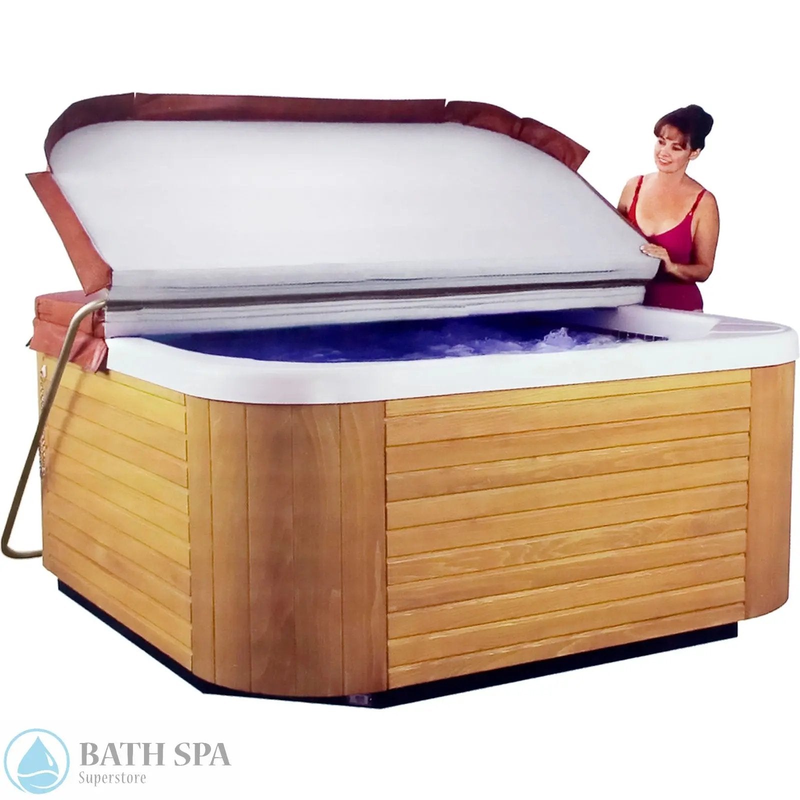 EZ Lifter, Spa Cover Lift - Anodized Aluminum (58328-000-000) Spa Cover Lifts 76-456-1025_1-OPENING__XL