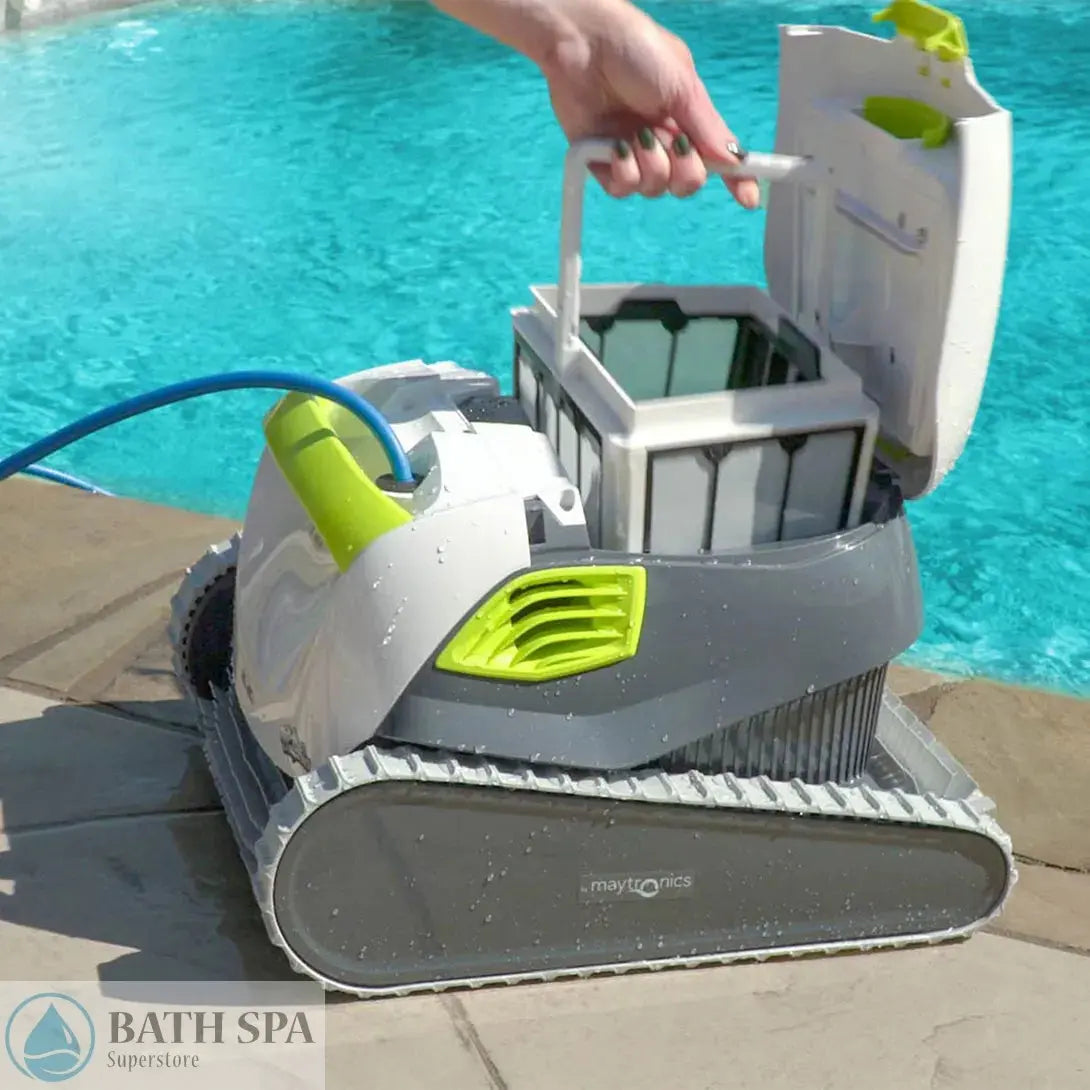 Maytronics Dolphin T35 Corded Robotic In-Ground Pool Cleaner (99996240-WIN) Pool Parts: Pool Cleaner Parts 99996240-WIN-Dolphin-T35_open