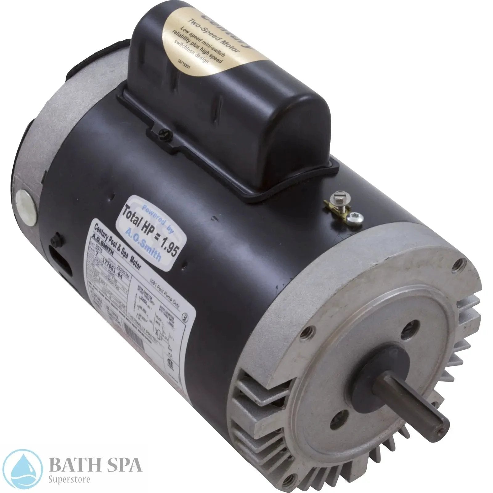 AO Smith Century C Face 1.5 HP Motor Keyed Shaft 2-S 230V 60Hz Industrial Grade B976 Spa Pumps & Parts: Spa Pump Motors (C-Face) B786