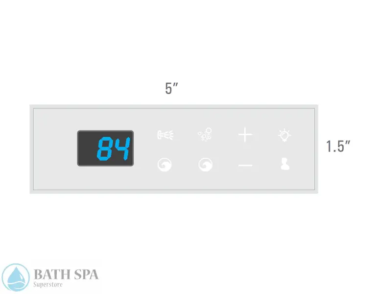 Touchstone Horizontal Master Keypad (CIDU-315-03-02-01) Bath Parts CIDU-315-03
