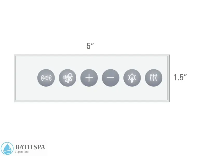 Touchstone Horizontal Master Keypad (CIDU-315-05-01-01) Bath Parts CIDU-315-05-02-01