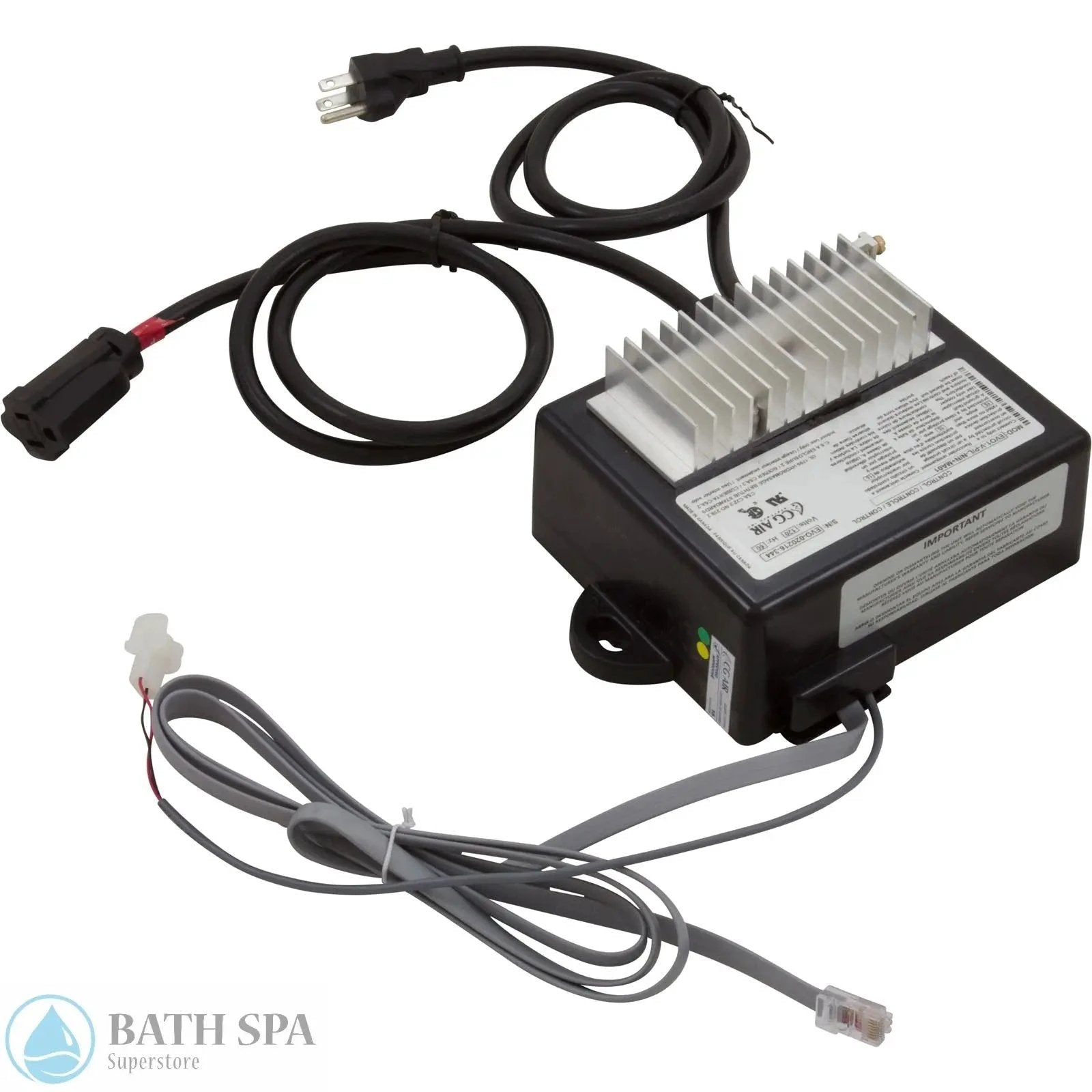 EVO0 Variable Speed Control And Light System For 120V 60Hz NEMA Plug Spa Tubs EVO1 V P L N N CG14 Bath Parts: Bath Controls (Electric) EVO1-V-P_L-N_N_CG14-REVERSE