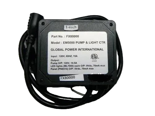 Jacuzzi Whirlpool FX80000 Electronic Control Box 120V Replacement for Spa FX81000 Compatible Bath Parts FX80000