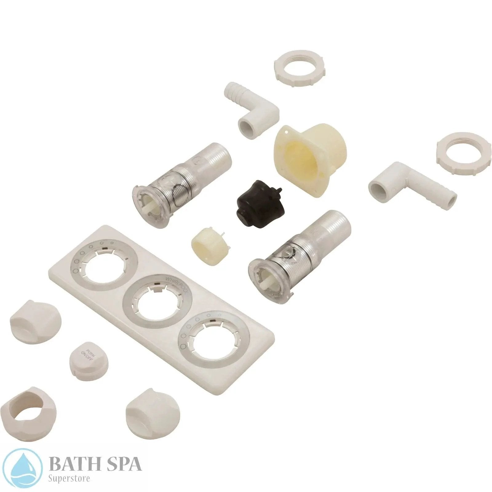 Jacuzzi Whirlpool 3 Position Control Panel White G107940 Replacement Part For Spa Bath Parts: Bath Air Controls (Jacuzzi Whirlpool) G107940_parts