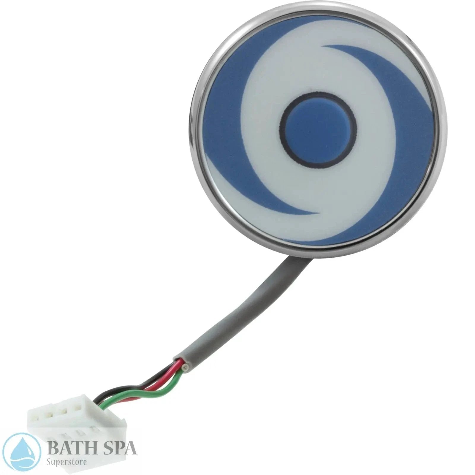 Gecko LiteStreme Round One Button Keypad Topsides Aquatic LS Series Control 01010020008 LS120 Spa Parts: Spa Topside Panels (Gecko Topside Panels) Litestreme_Button-face