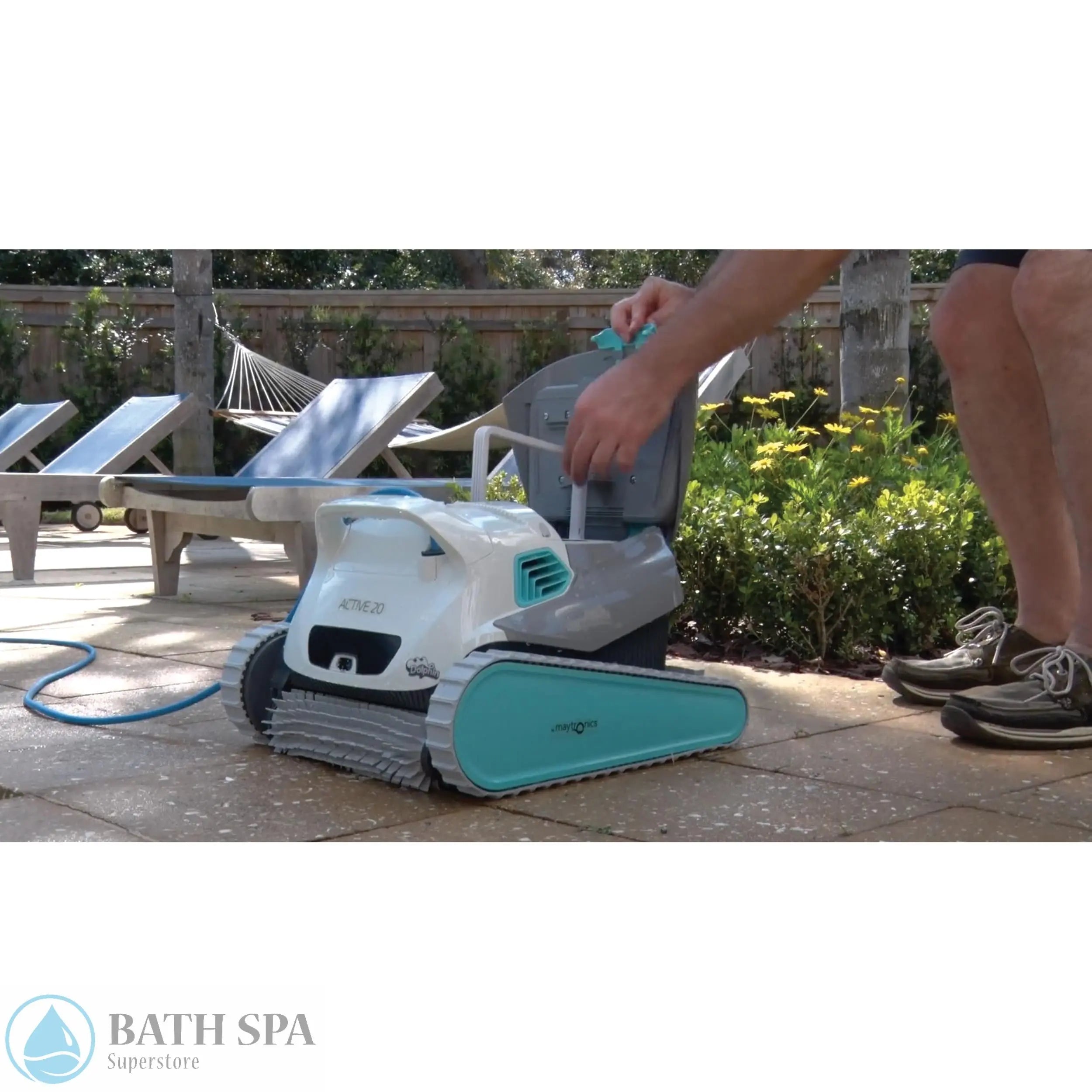 Maytronics Dolphin Active 20 Corded Robotic In-Ground Pool Cleaner (99996203-USW) Pool Parts: Pool Cleaner Parts MAY99996203USW_2