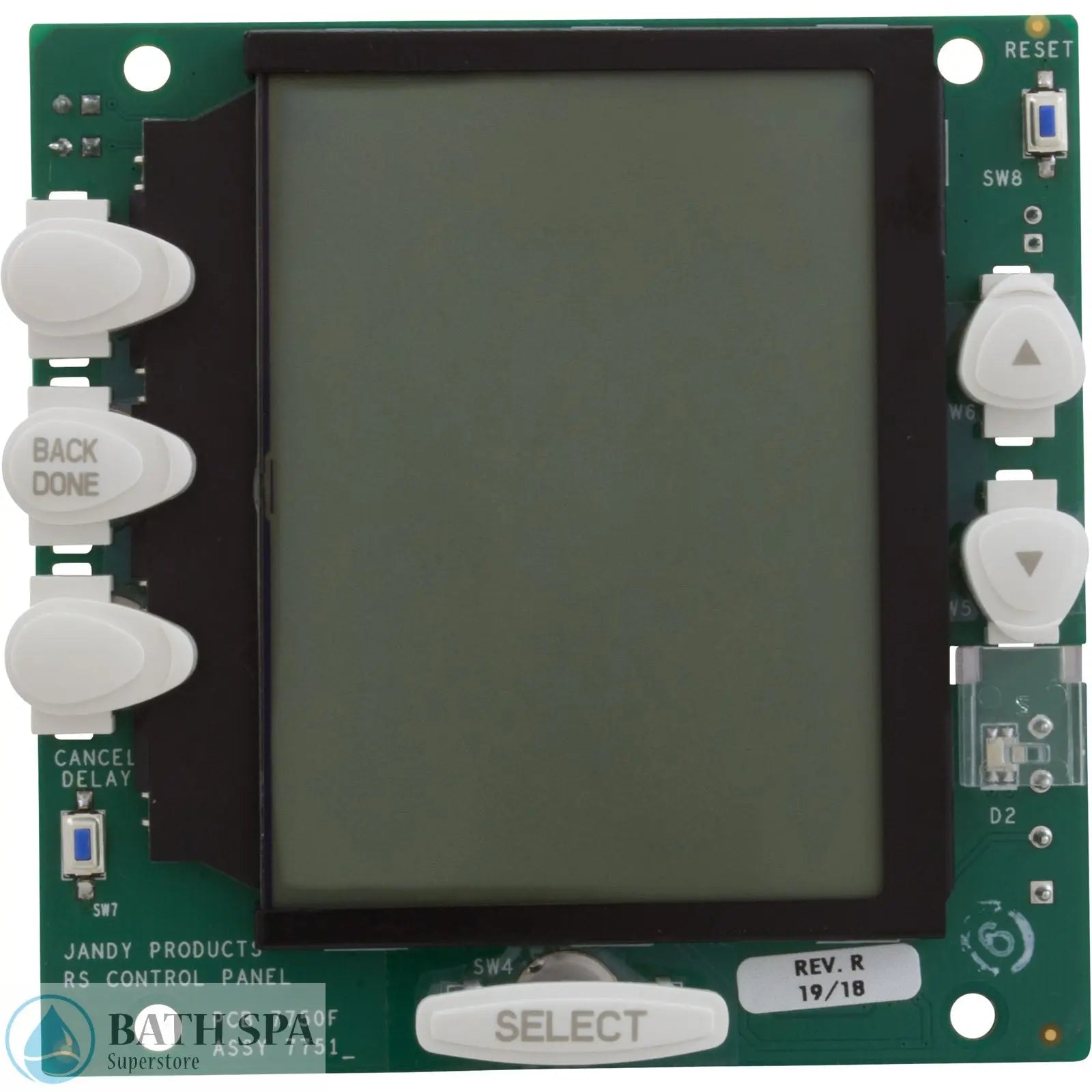 Zodiac Jandy AquaLink RS OneTouch Control Interface Parts 3. PCB Assy, Zodiac Jandy AquaLink OneTouch, LCD, White Buttons Pool Pumps & Parts: Jandy Pump R0550700