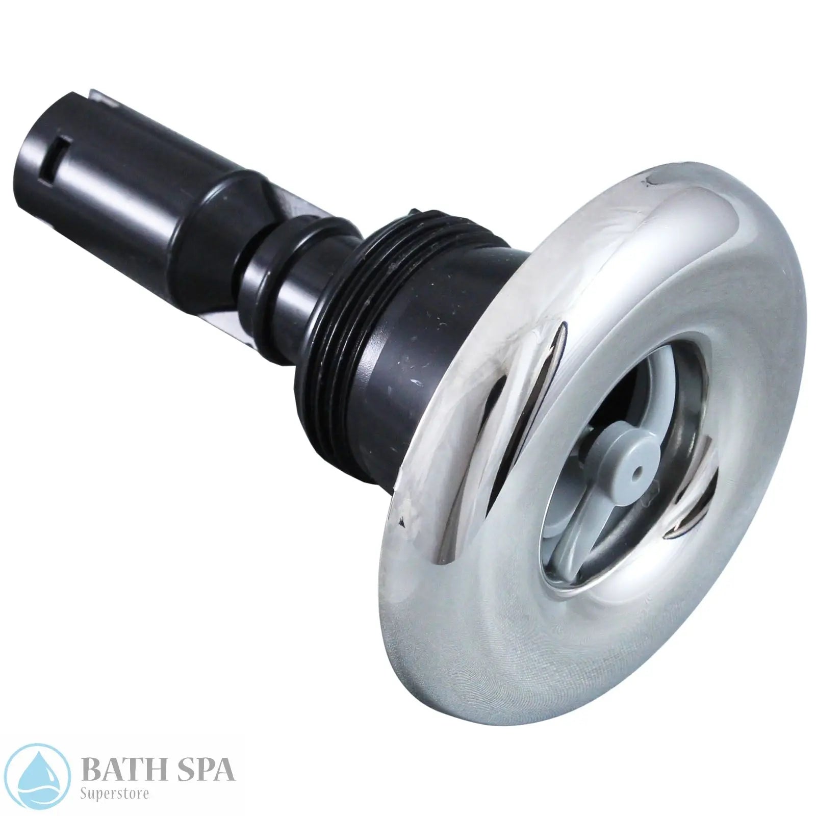 Rising Dragon Quantum, 2-½" Face, Thd, Roto, Smooth, Gray/SS (RD203-2410-S09) Spa Parts RD203-2410-S09